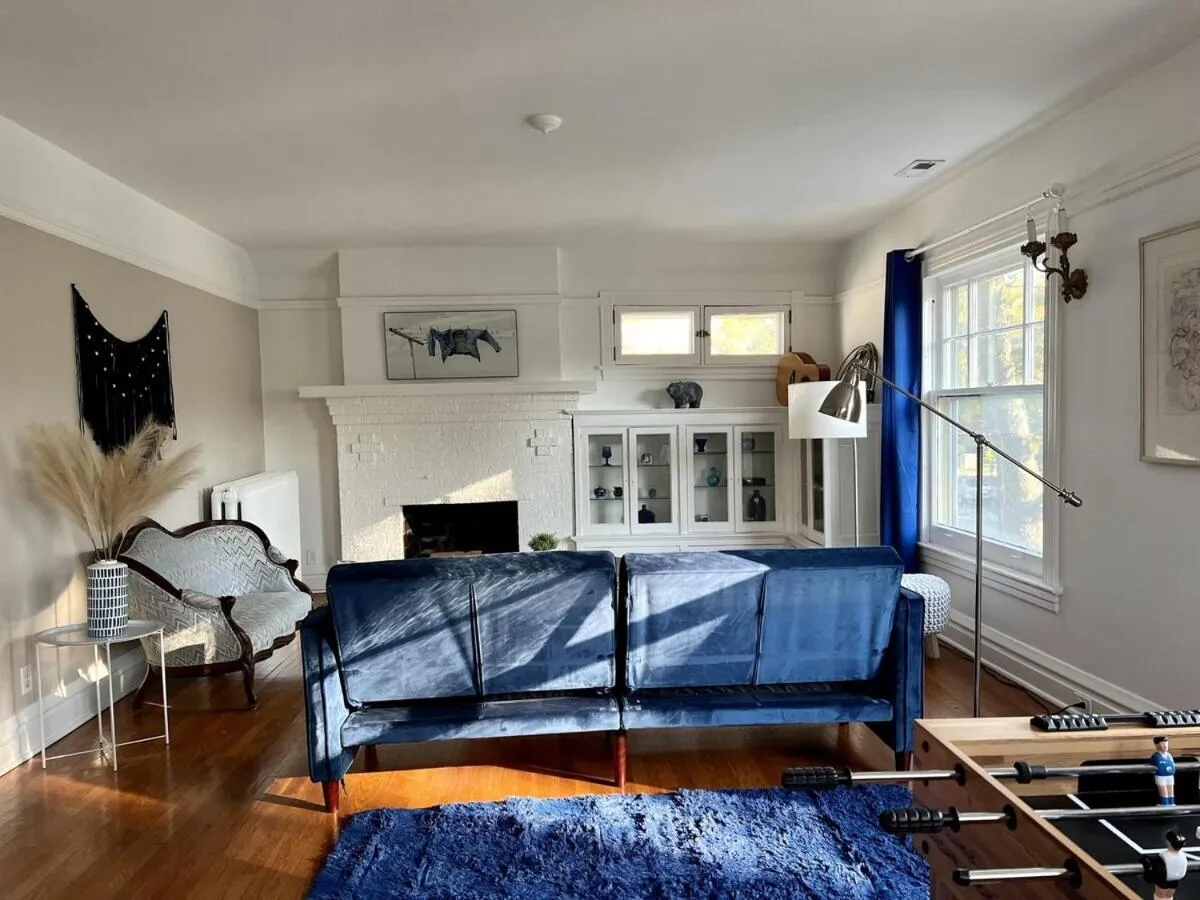 Living room in Historic Oak Park Residence