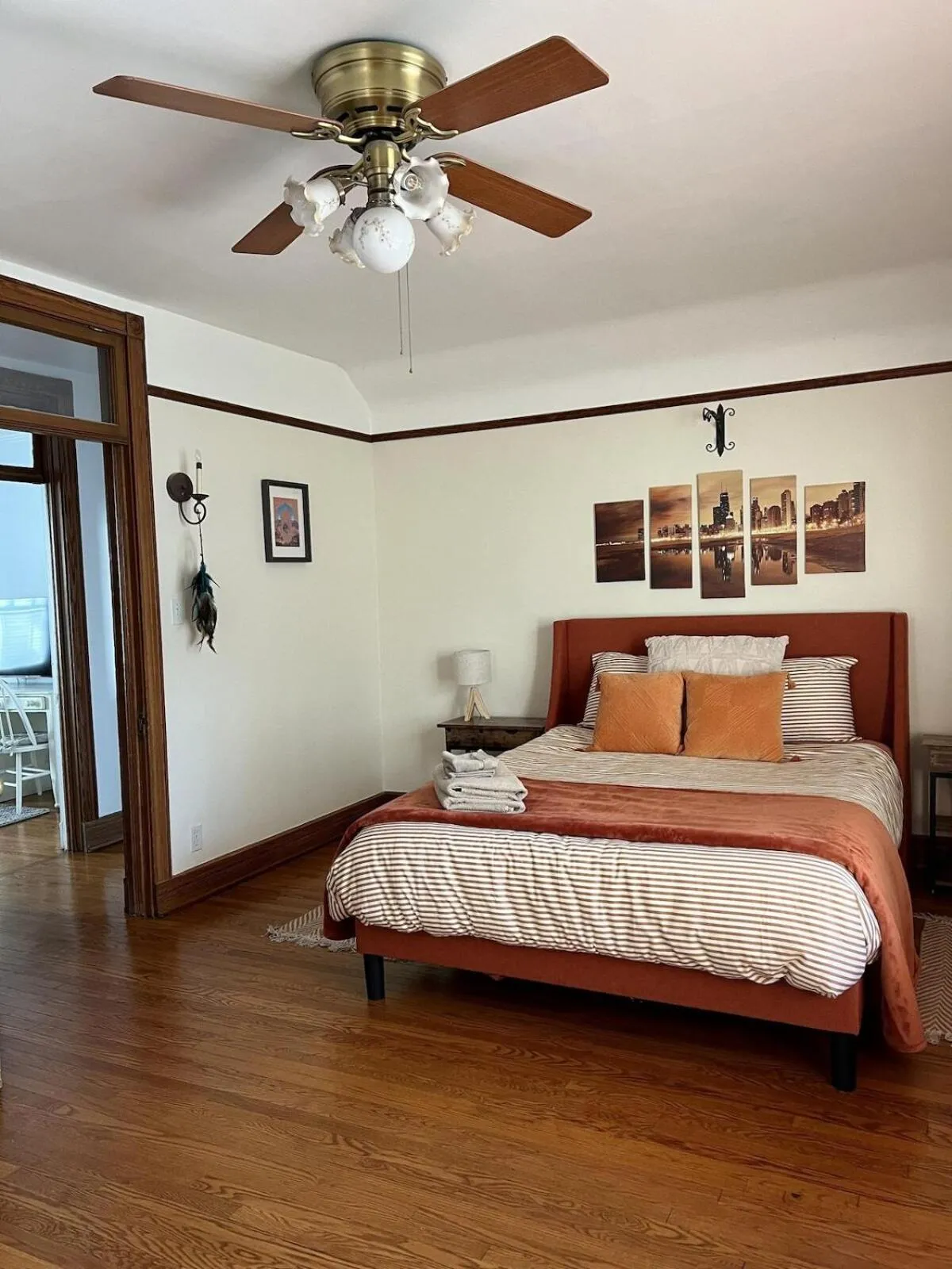 Bedroom, Bed in Historic Oak Park Residence