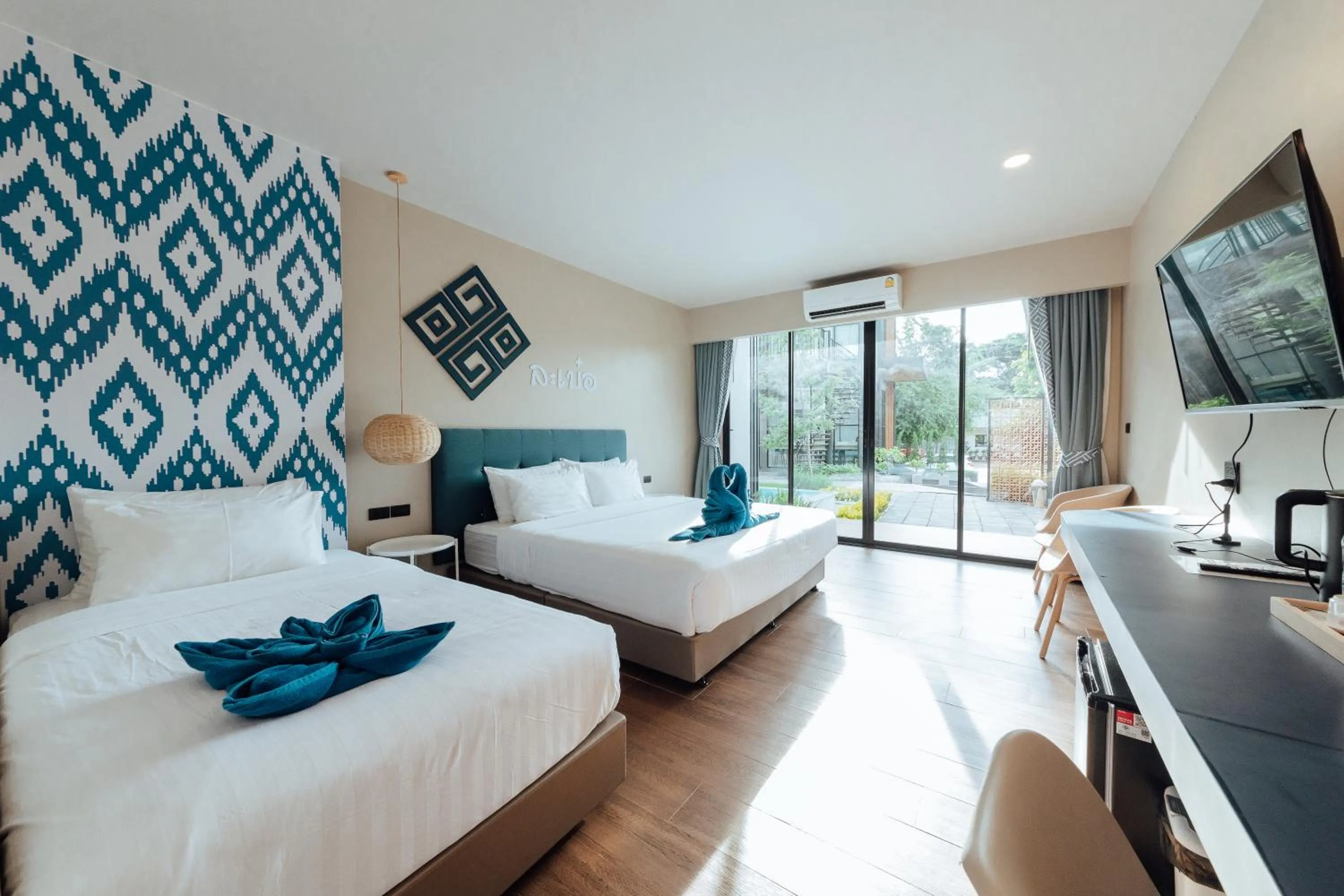 Photo of the whole room, Bed in Phu sakon ville hotel