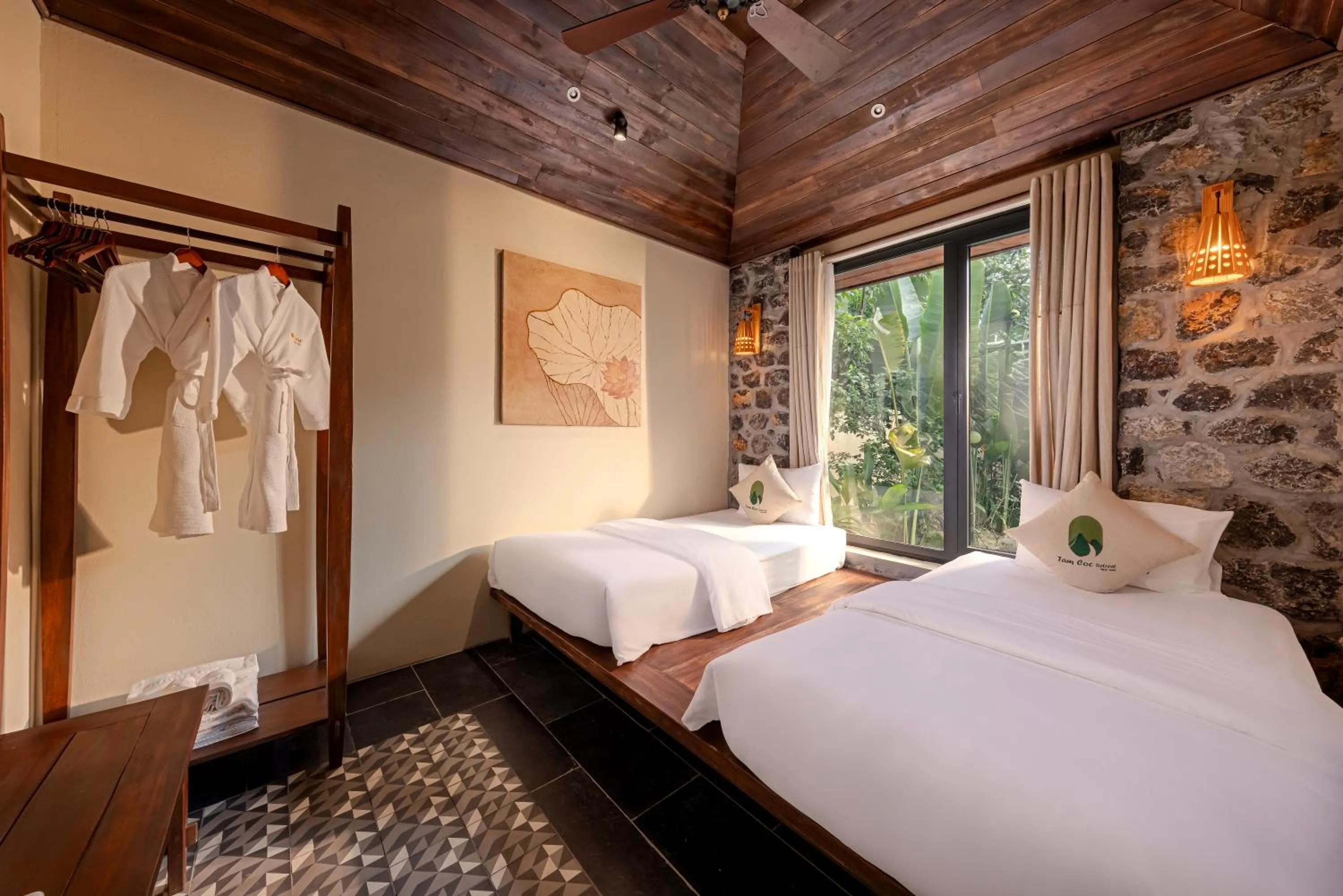 Bed in Tam Coc Retreat Ninh Binh