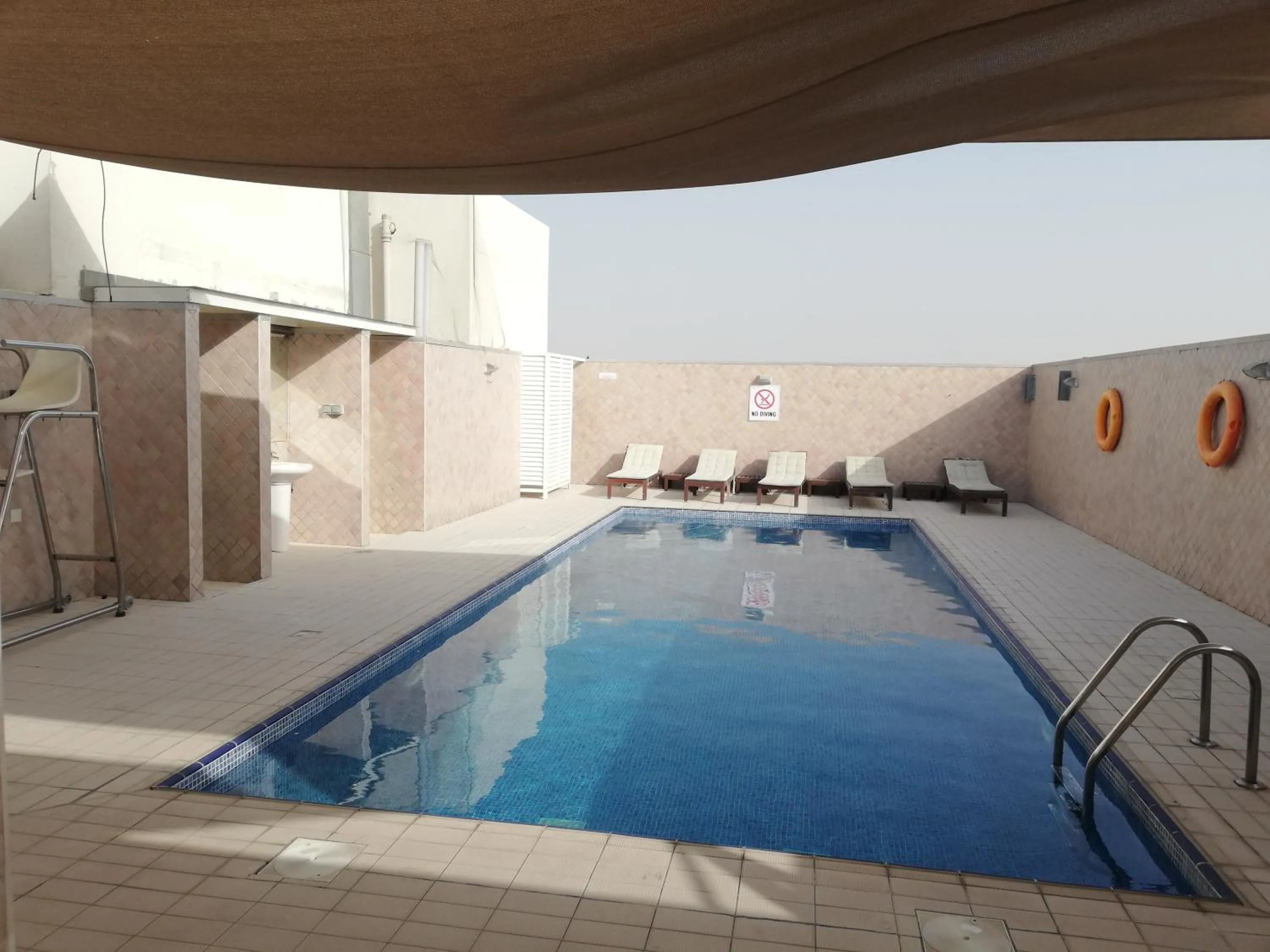 Pool view in Boulevard City Suites Hotel Apartments