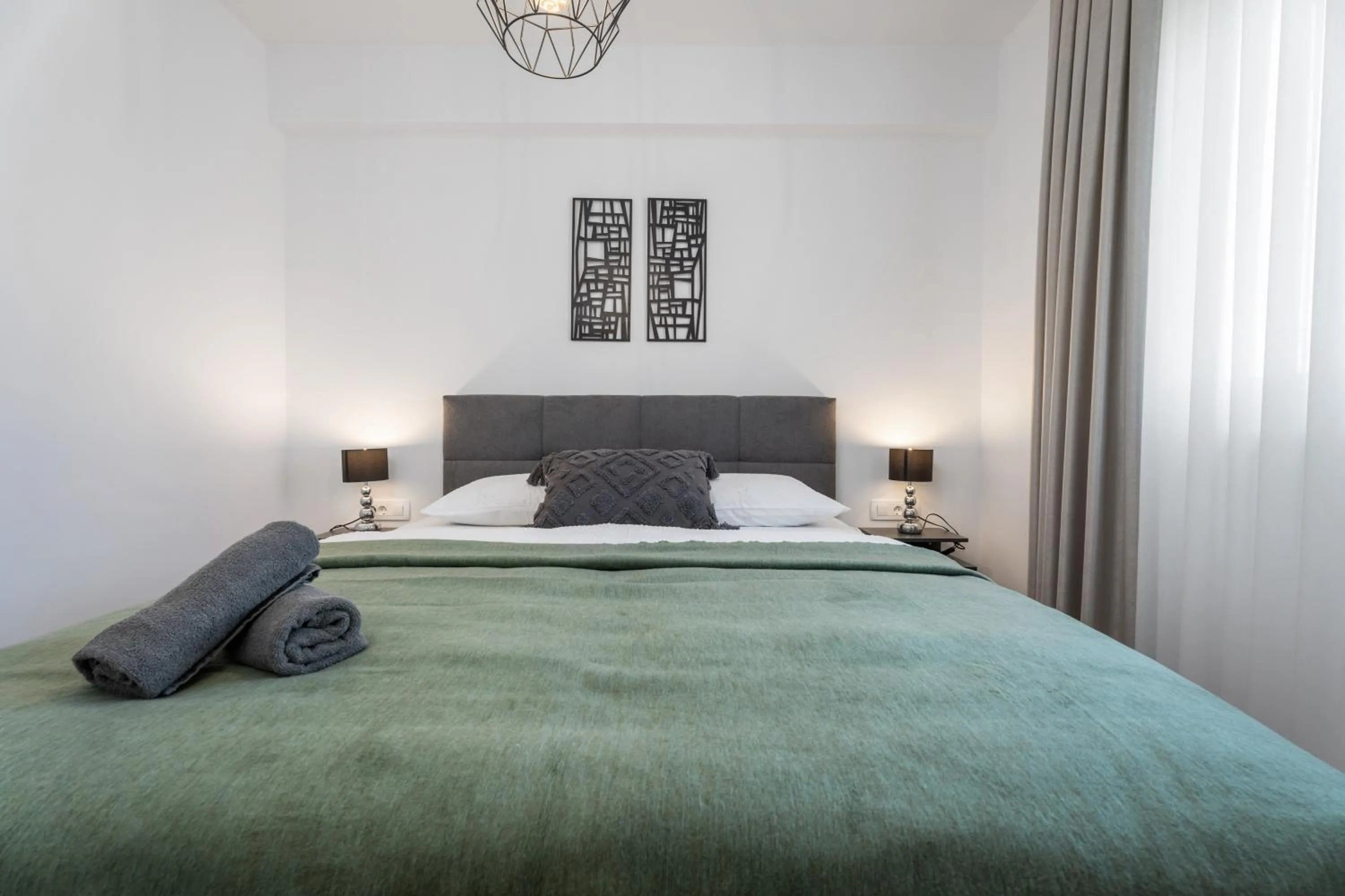 Bed in Luxury Sea View Apartment Levin