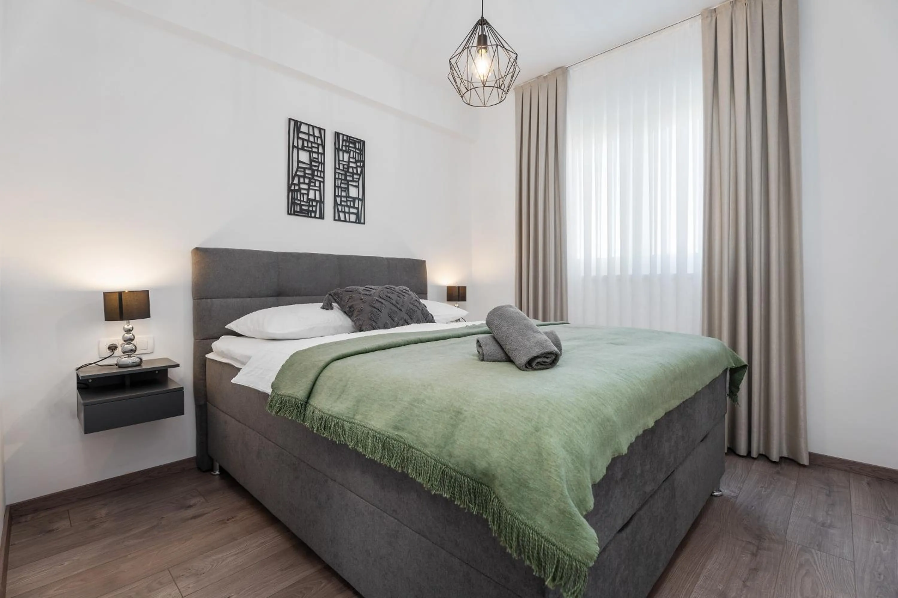 Bed in Luxury Sea View Apartment Levin