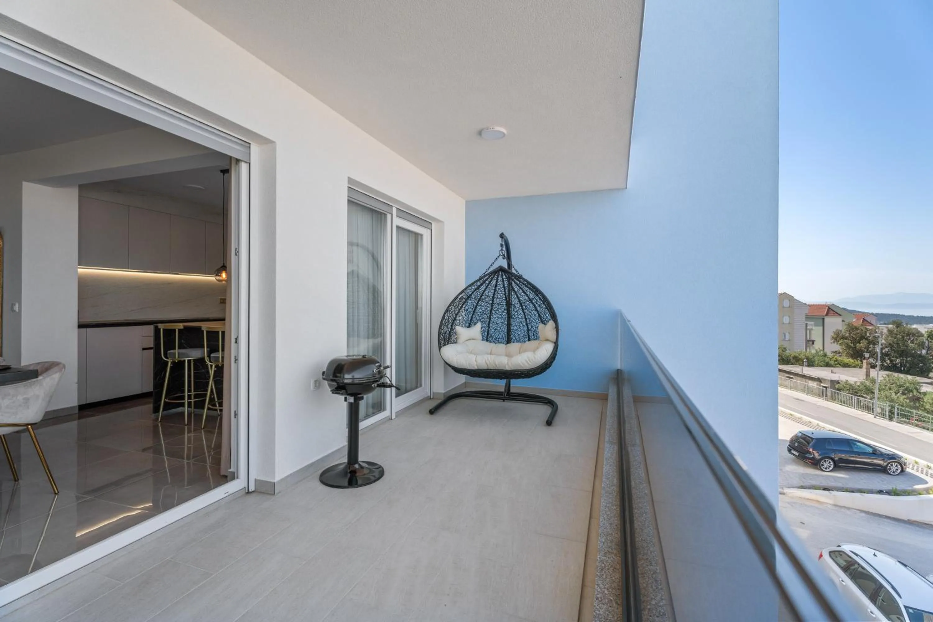 BBQ facilities in Luxury Sea View Apartment Levin
