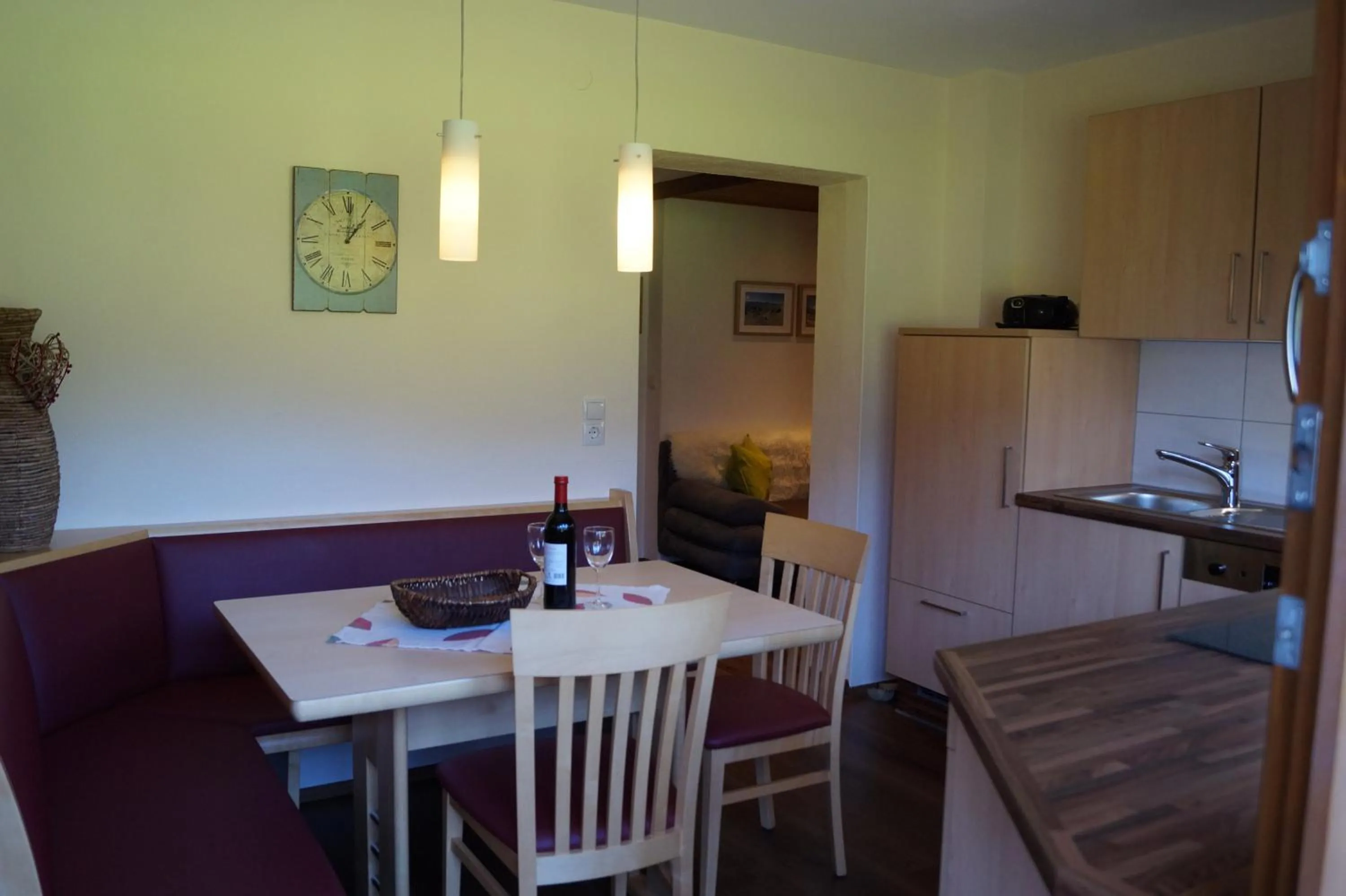 Kitchen or kitchenette in Appartement Gästehaus Aloisia