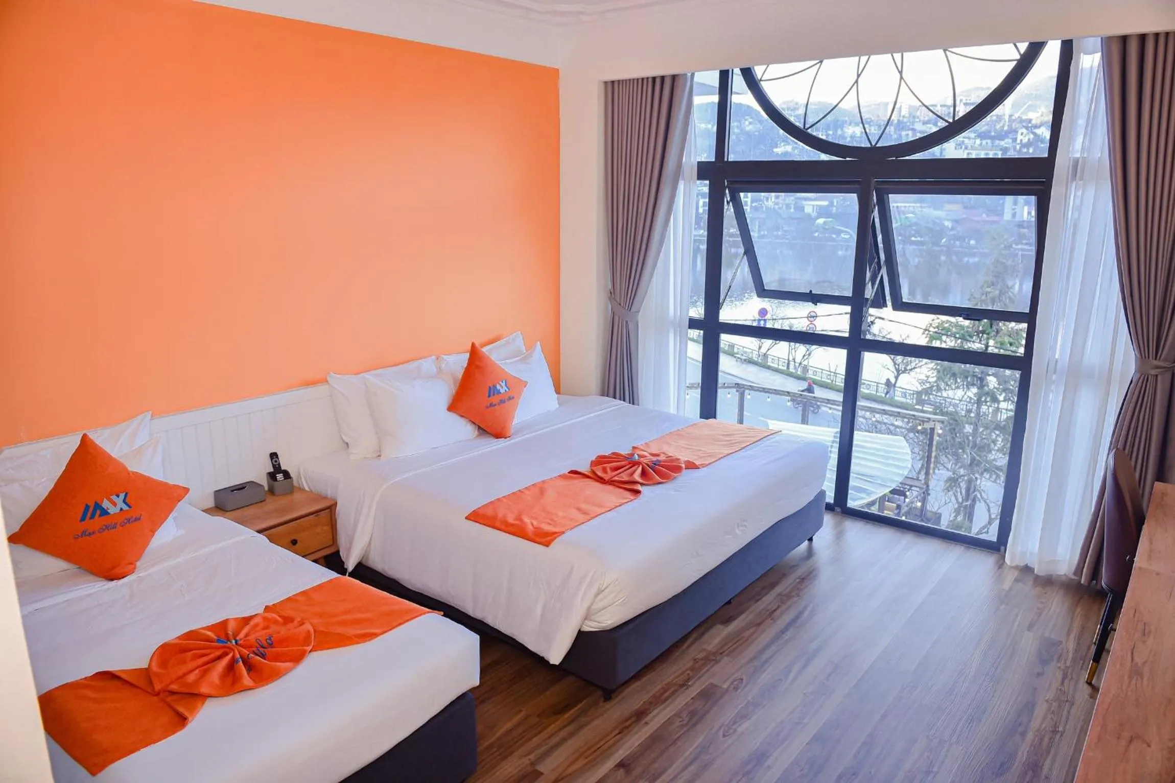 Bed in Sapa Legacy Hotel