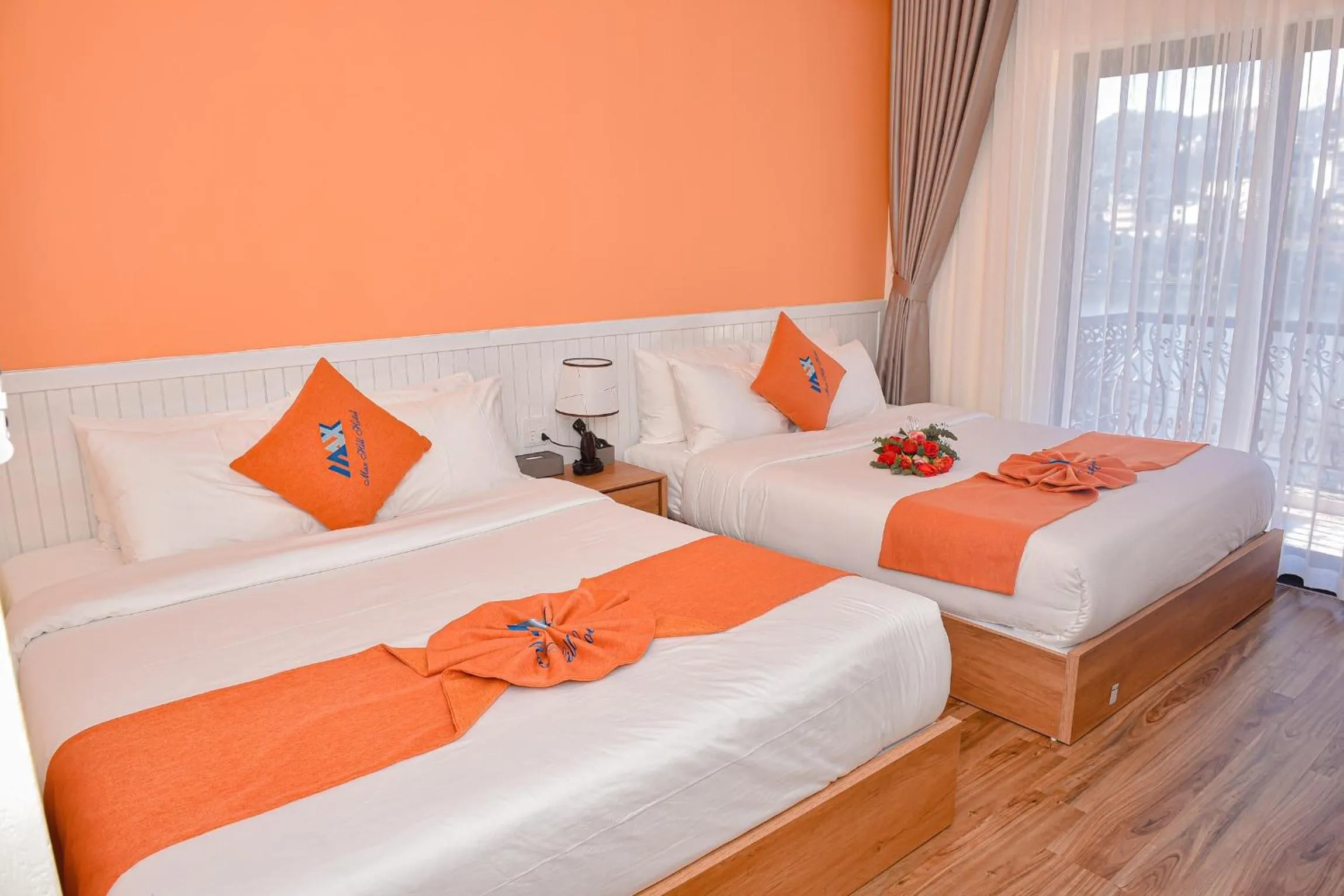 Bed in Sapa Legacy Hotel