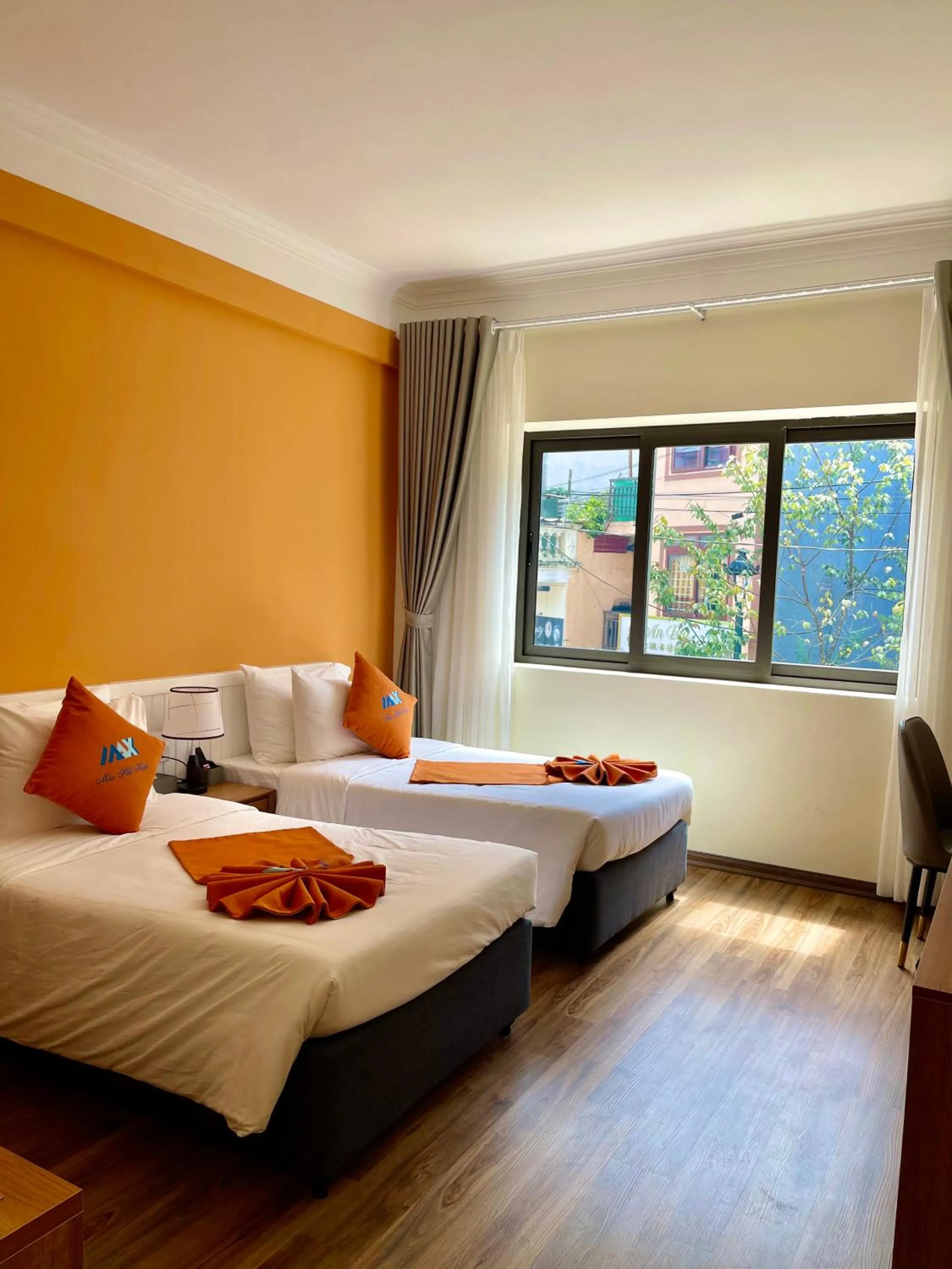 Bed in Sapa Legacy Hotel