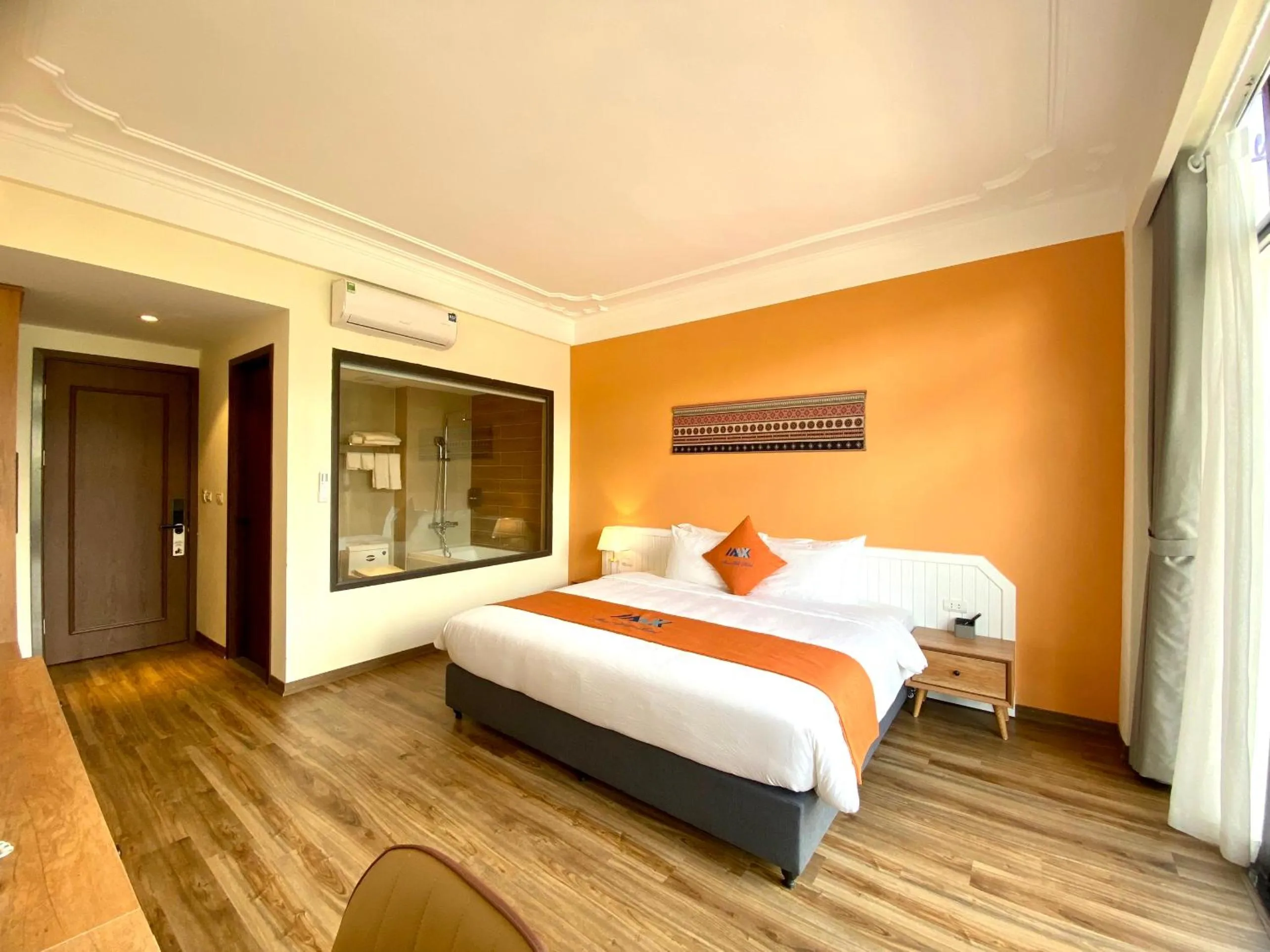 Bed in Sapa Legacy Hotel