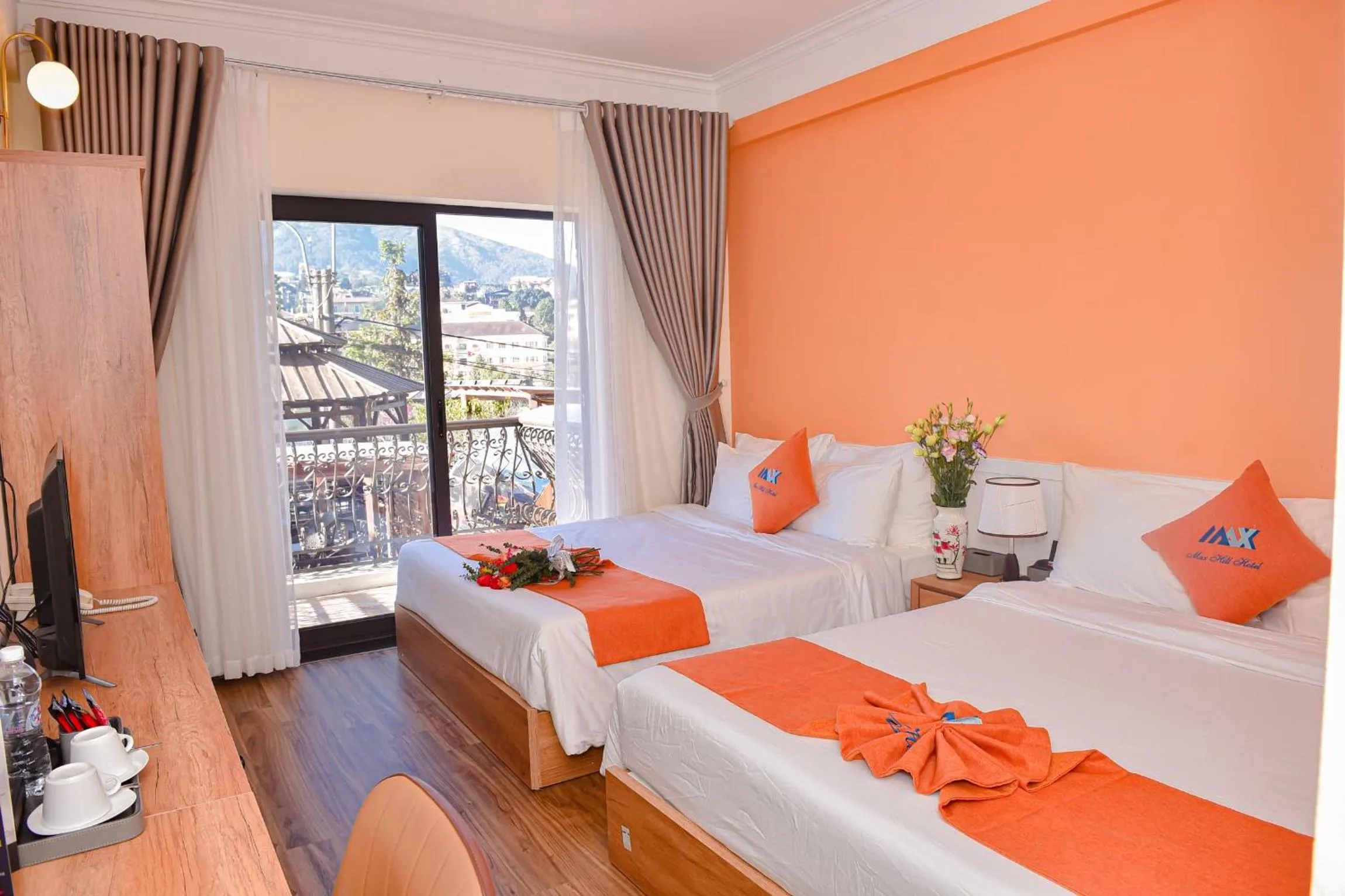 Bed in Sapa Legacy Hotel