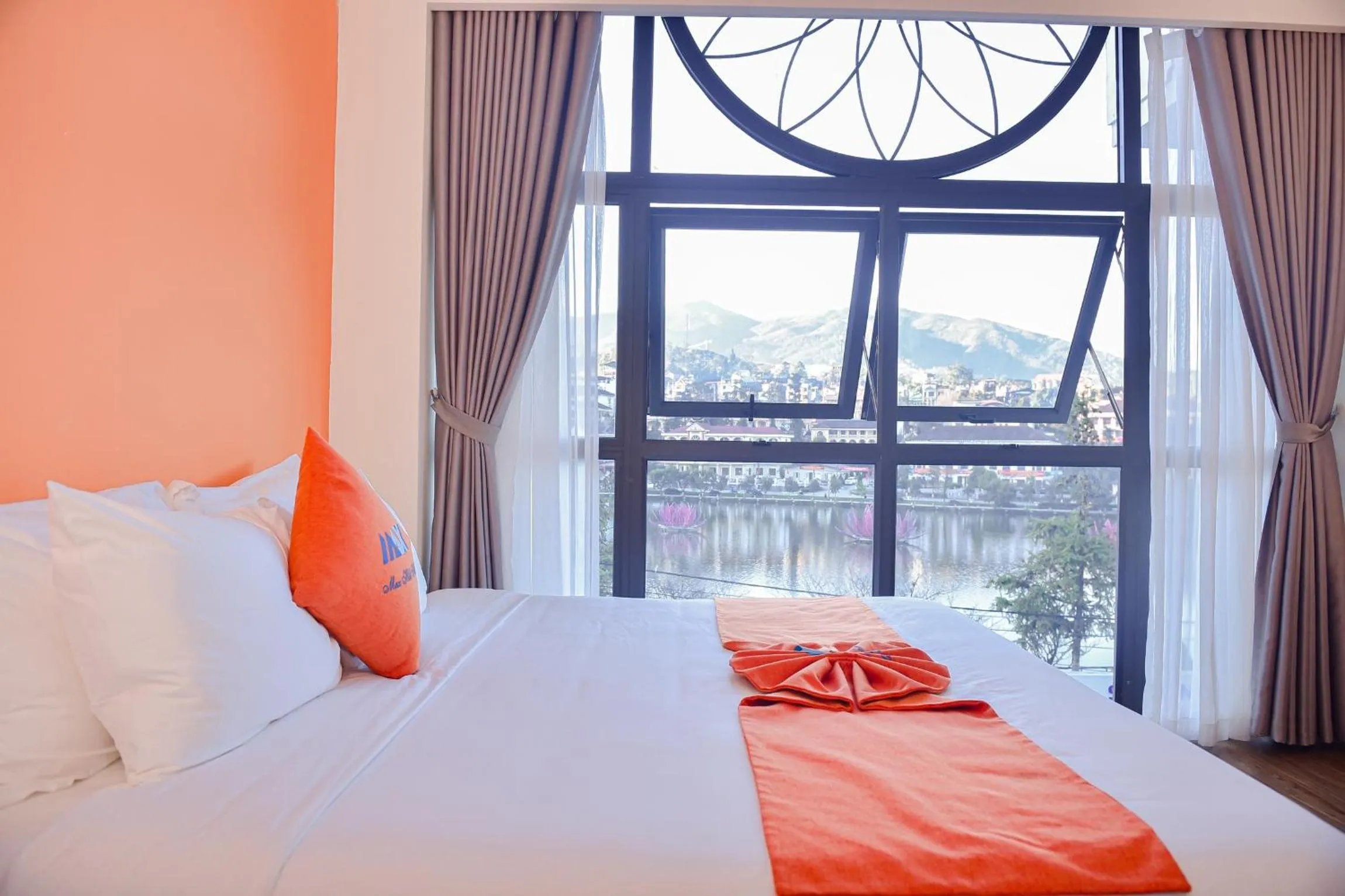 Bed in Sapa Legacy Hotel