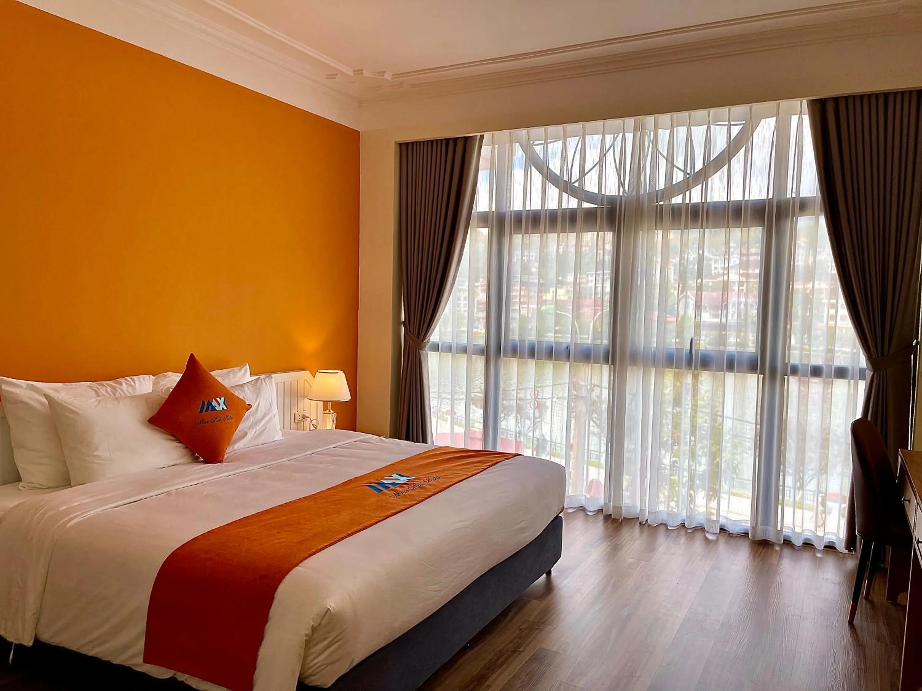 Bed in Sapa Legacy Hotel