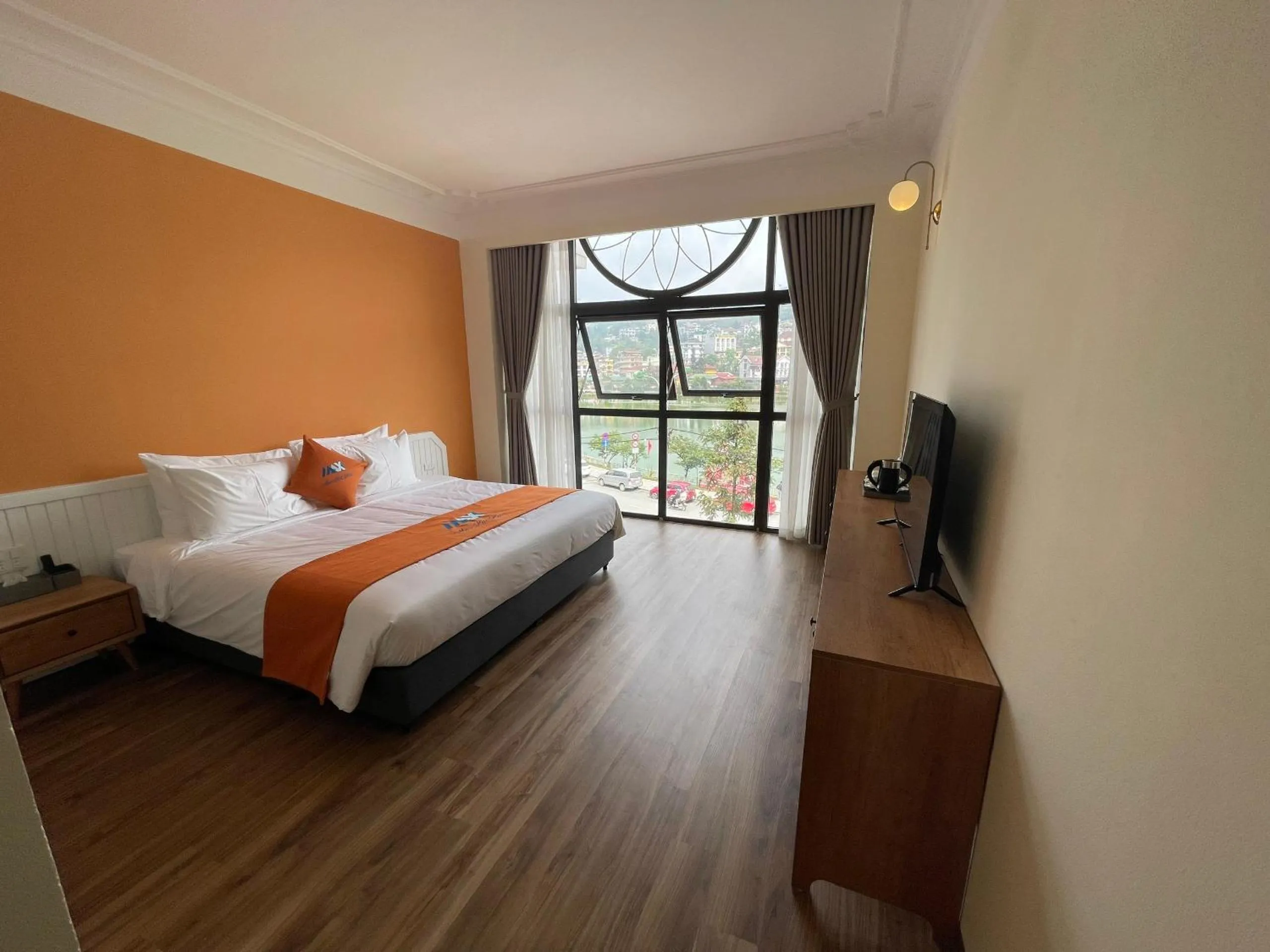 Bed in Sapa Legacy Hotel