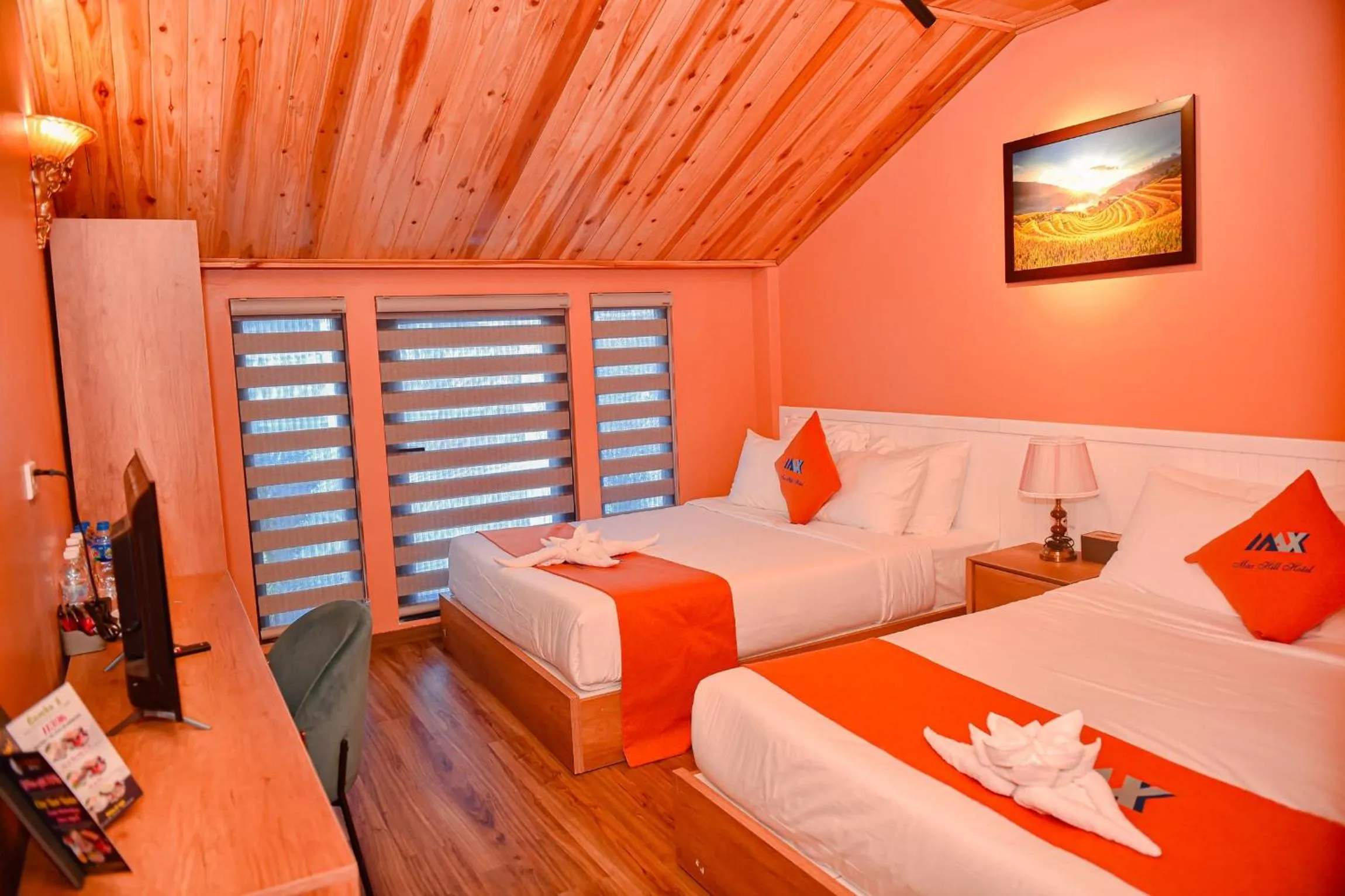 Bed in Sapa Legacy Hotel