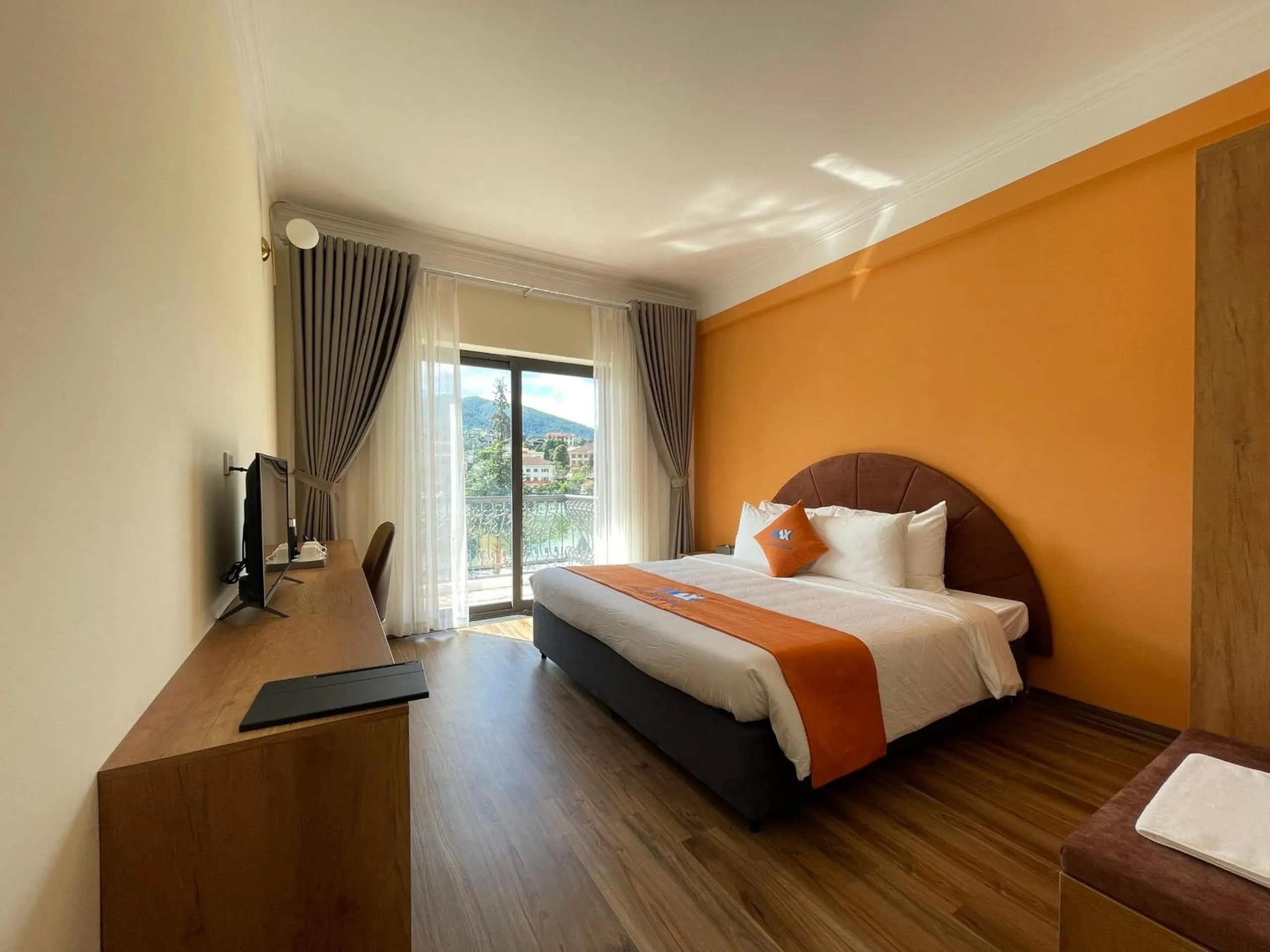 Bed in Sapa Legacy Hotel