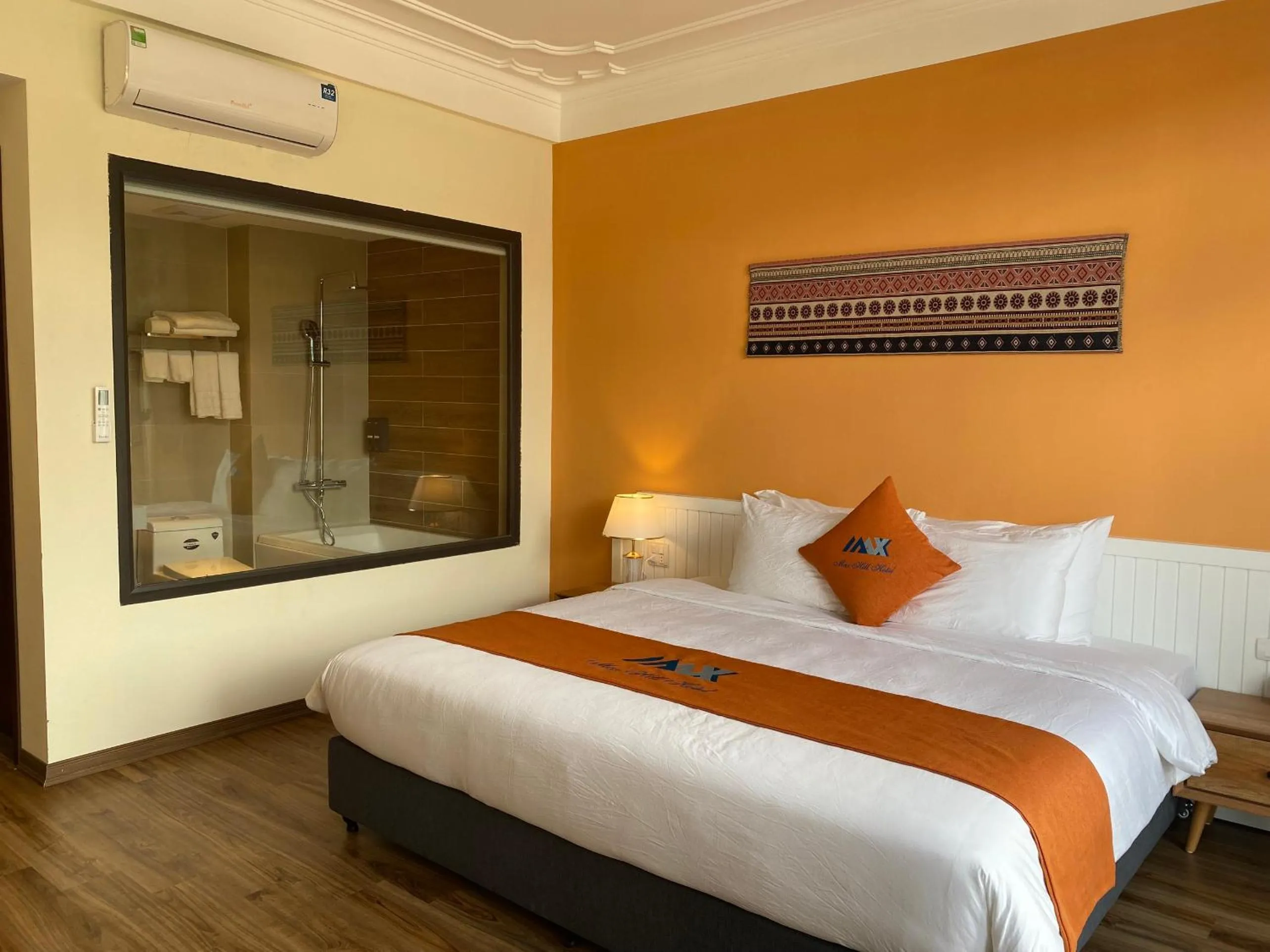 Bed in Sapa Legacy Hotel