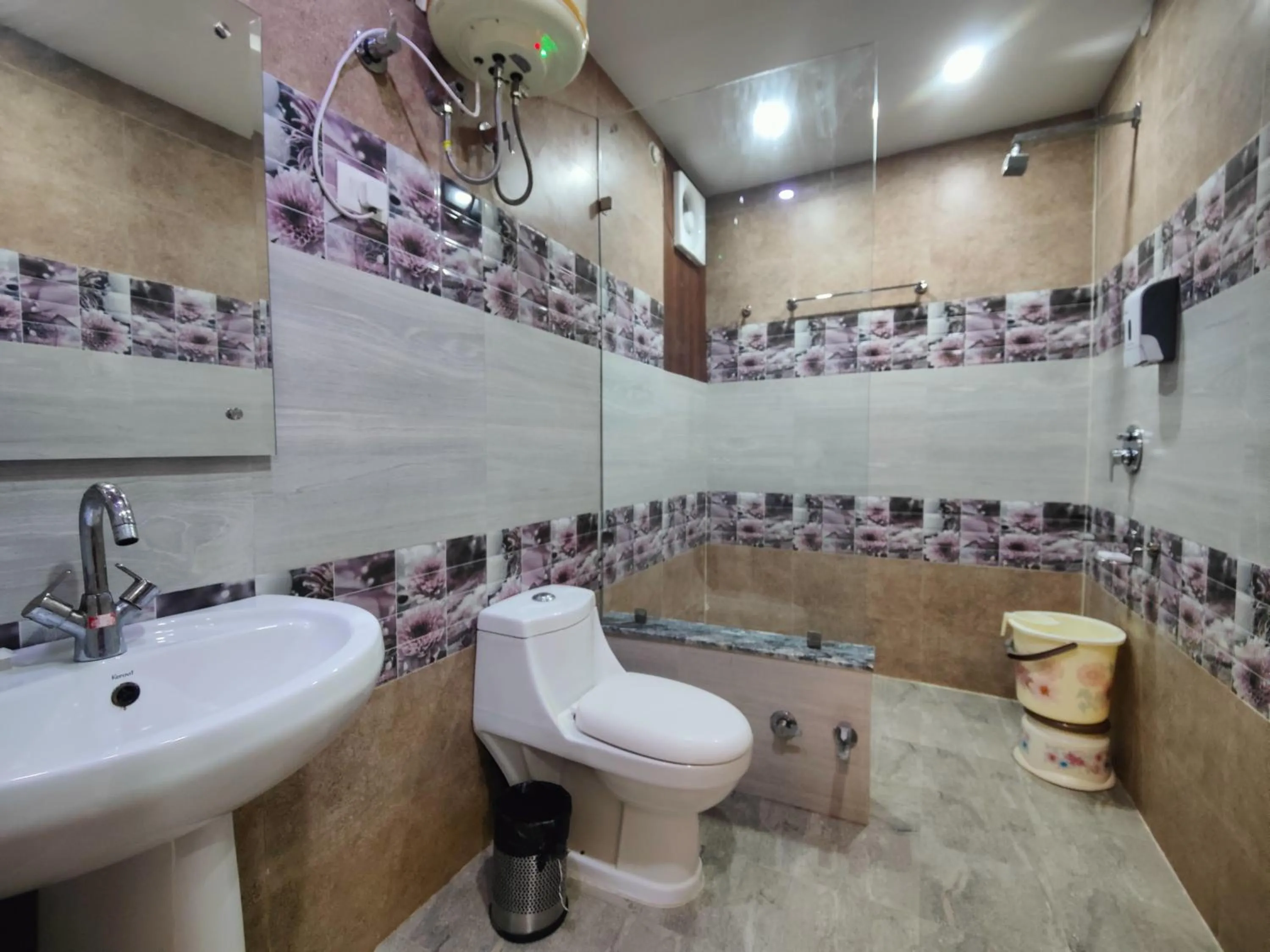 Toilet in Hotel Mandi Heights - Bar, Fine Dining & Banquet Hall