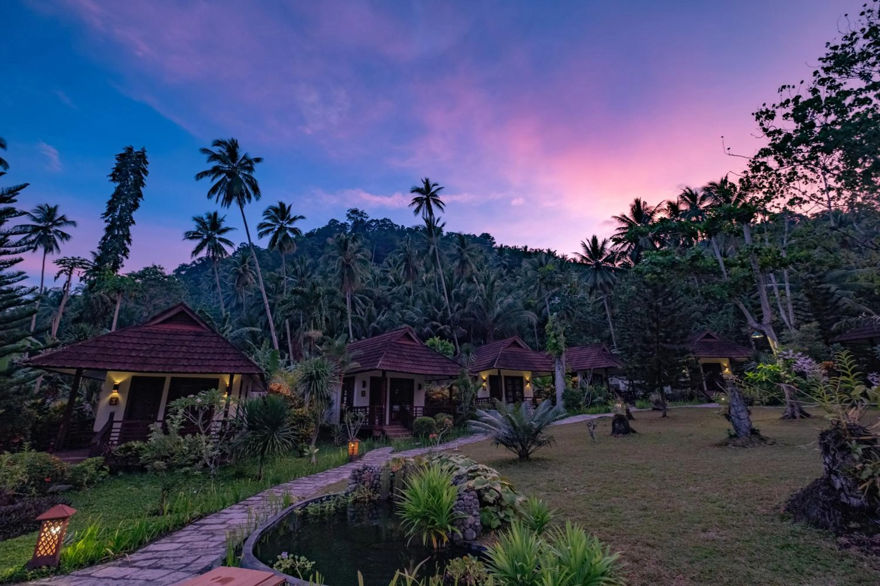 Garden view in Solitude Lembeh Resort
