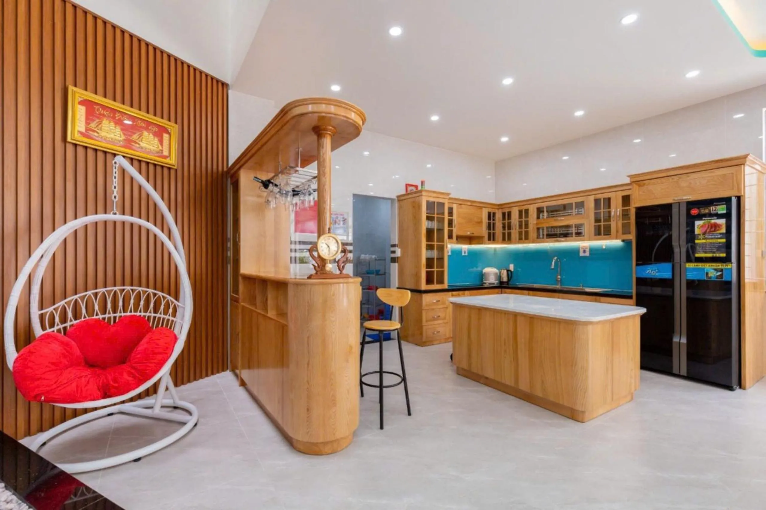 Kitchen or kitchenette in 126 Vung Tau Pool Villa Back Beach From 4 To 12 Rooms Options