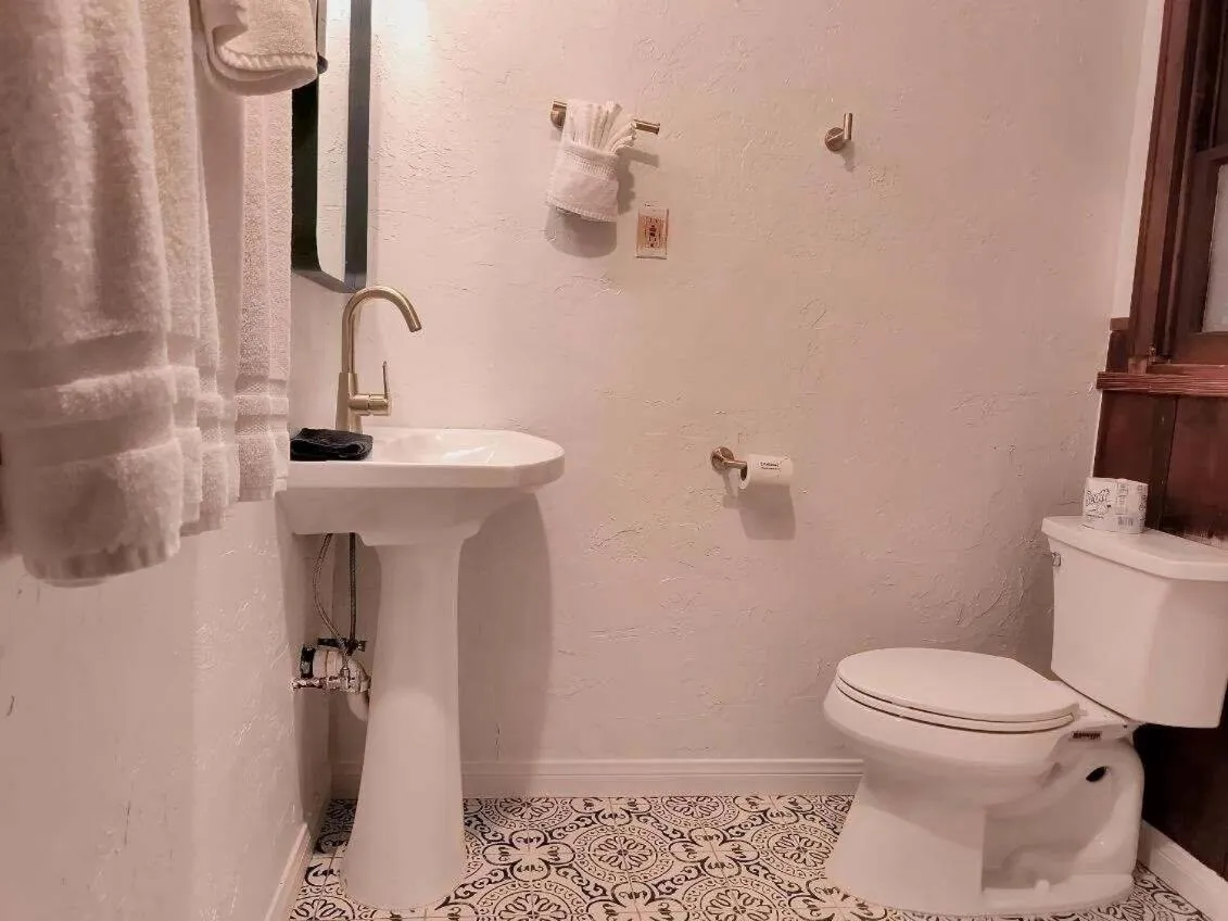 Bathroom in Three Pines Cabins