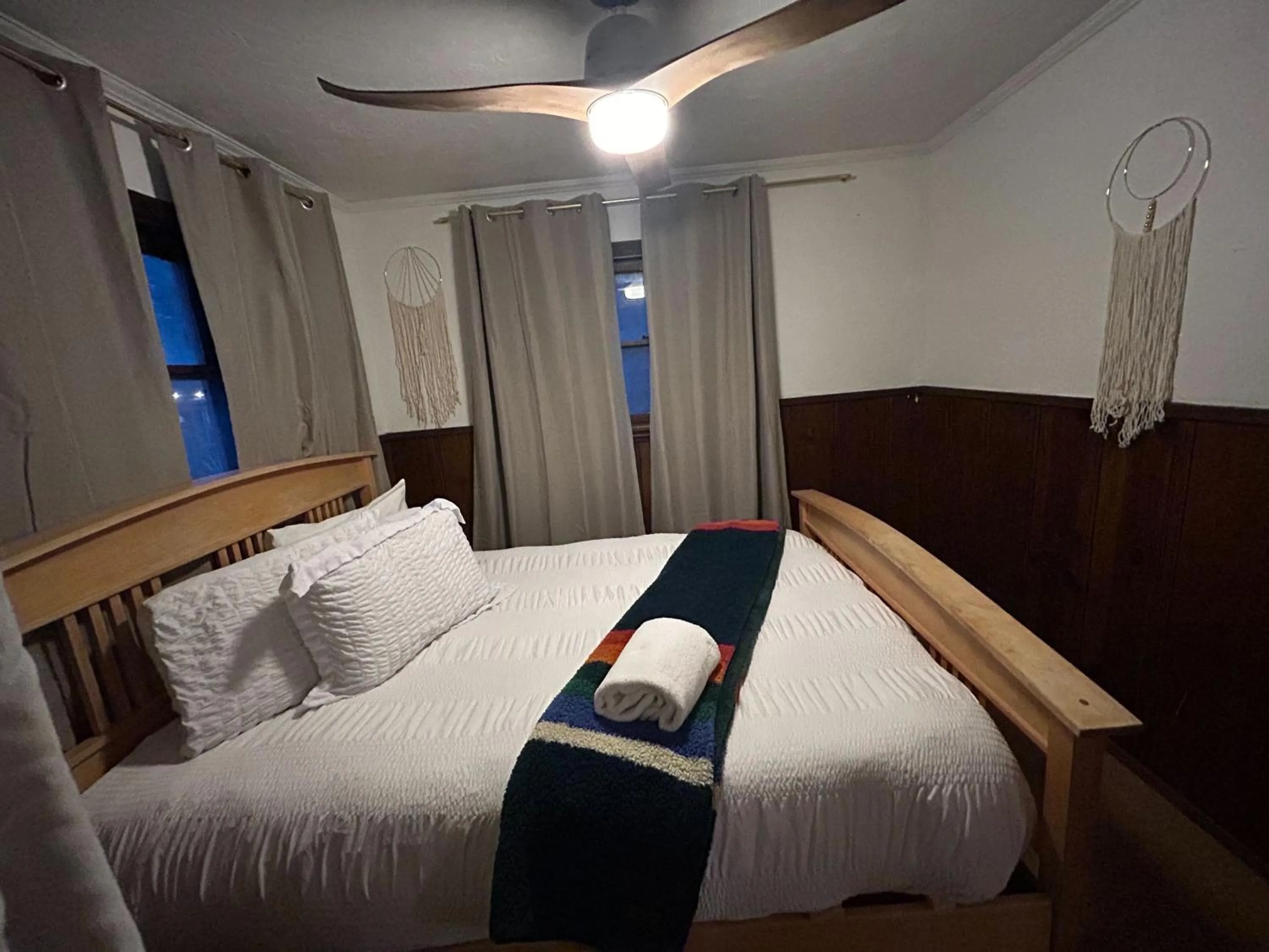 Bedroom, Bed in Three Pines Cabins