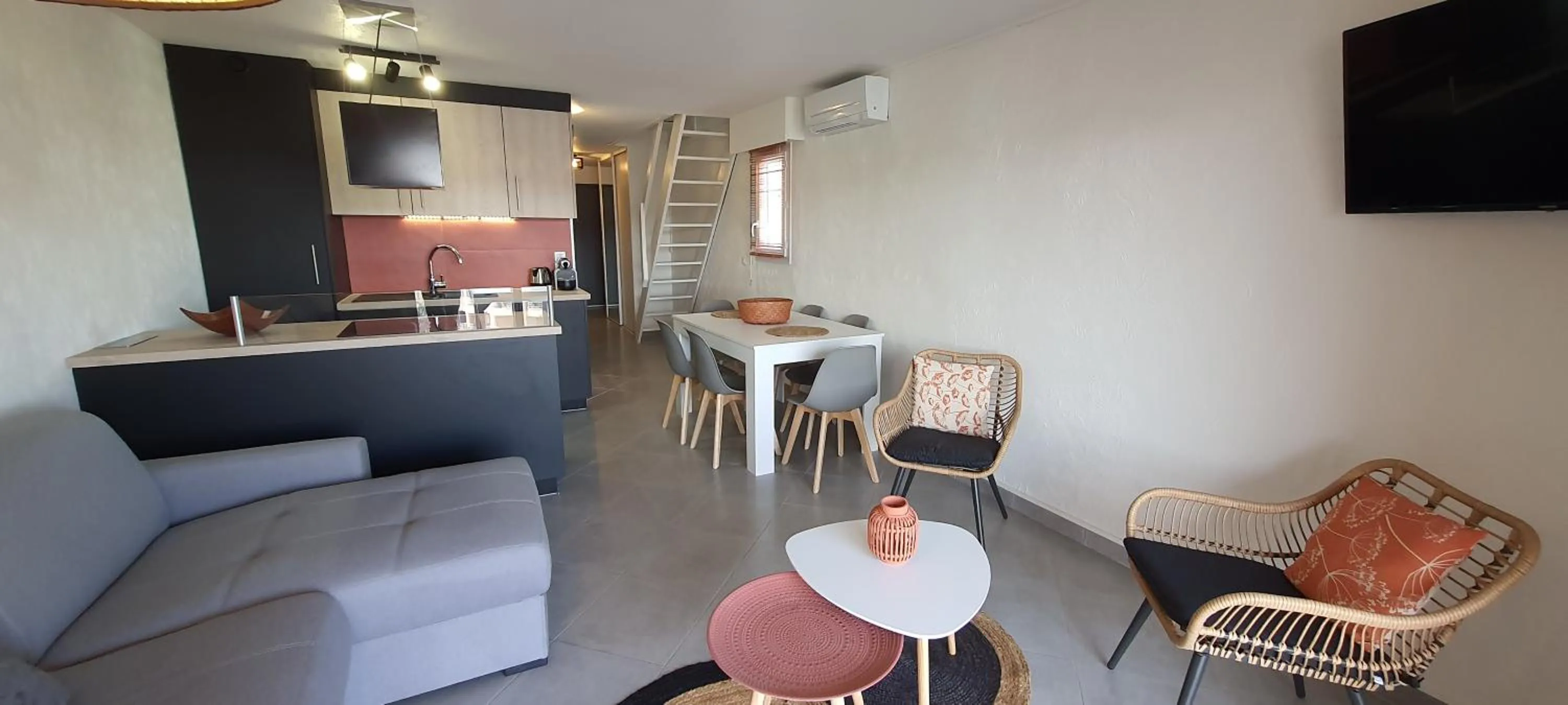 Duplex Fréjus Plage, 2' plage et commerces