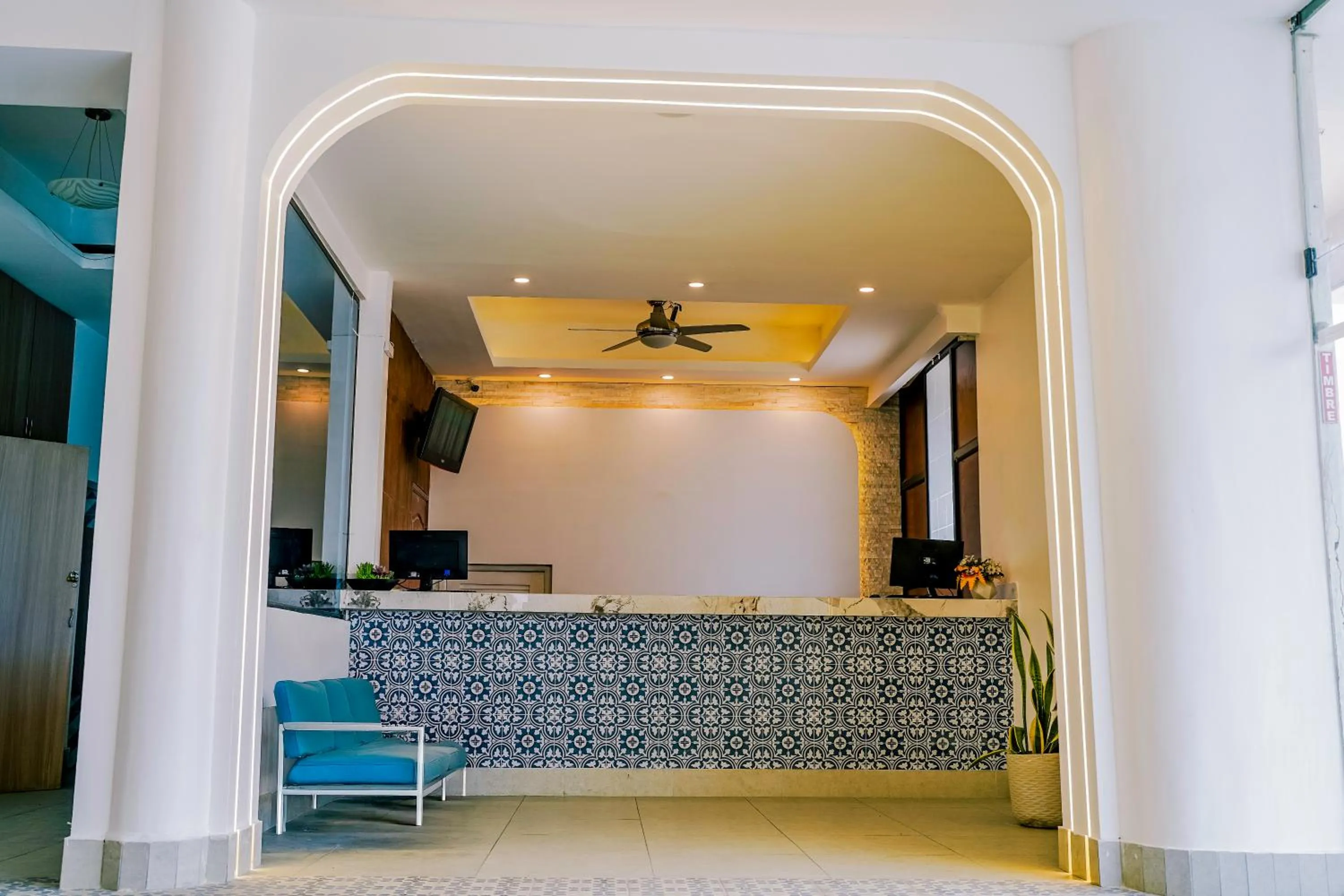 Lobby or reception in Hotel Presidente Beach Salinas