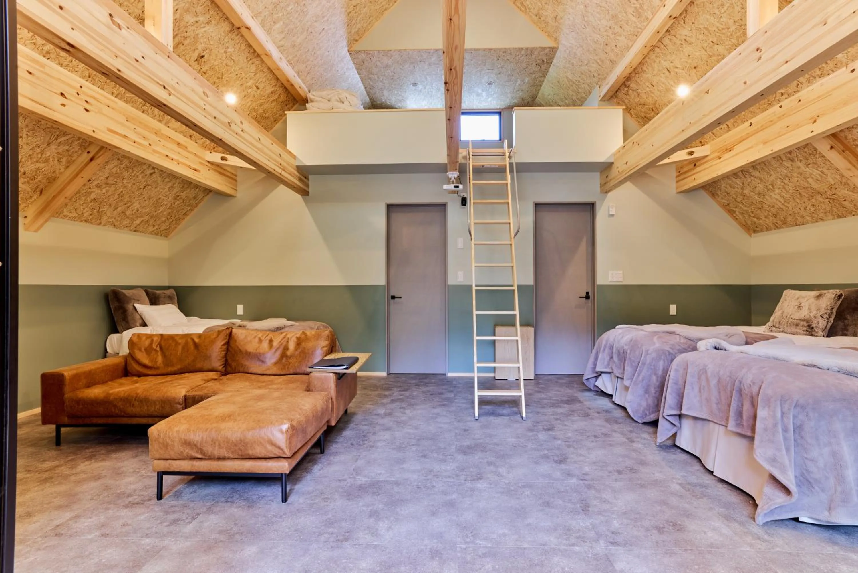 Bed in enico MtFuji Resort&Glamping