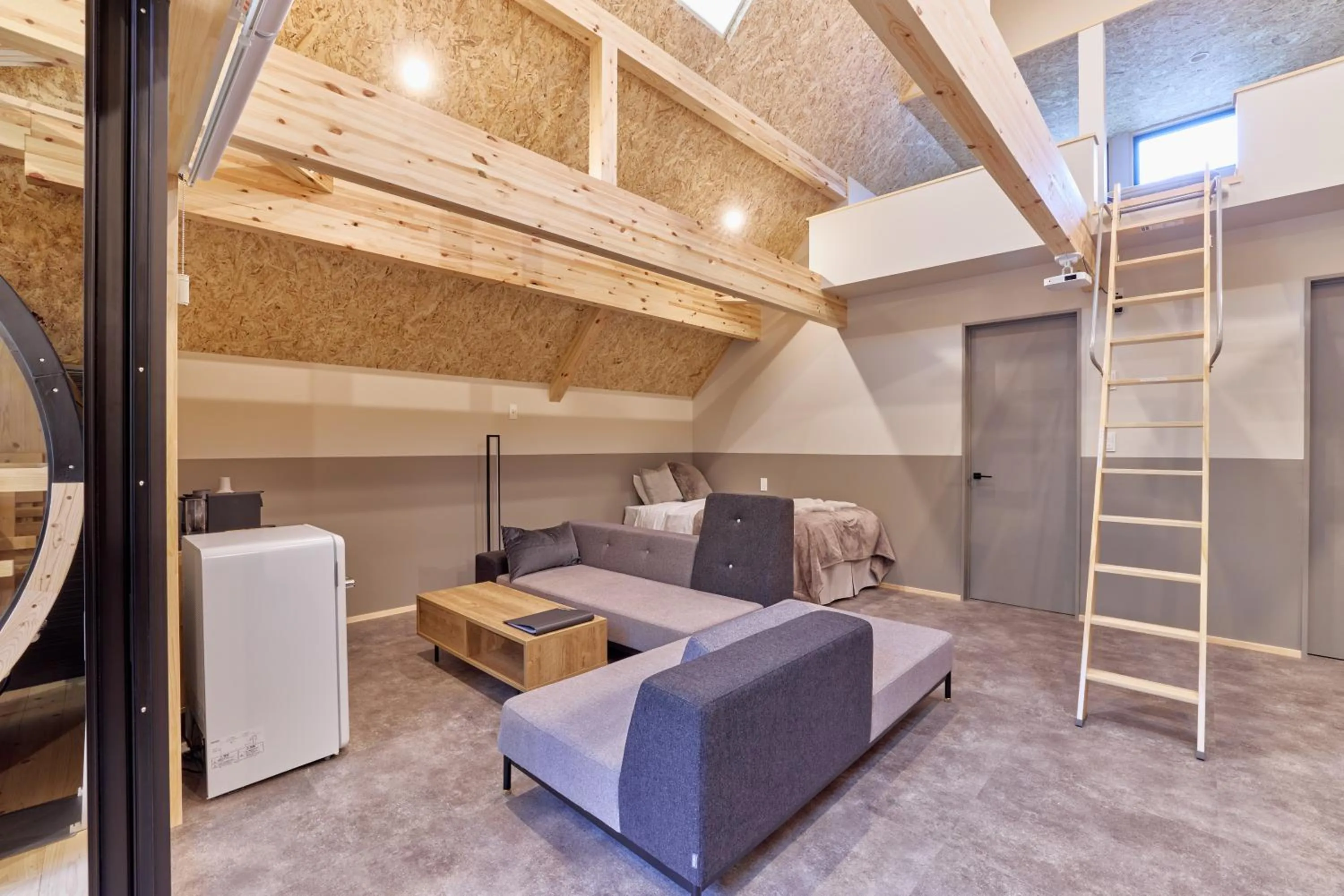 Bed in enico MtFuji Resort&Glamping