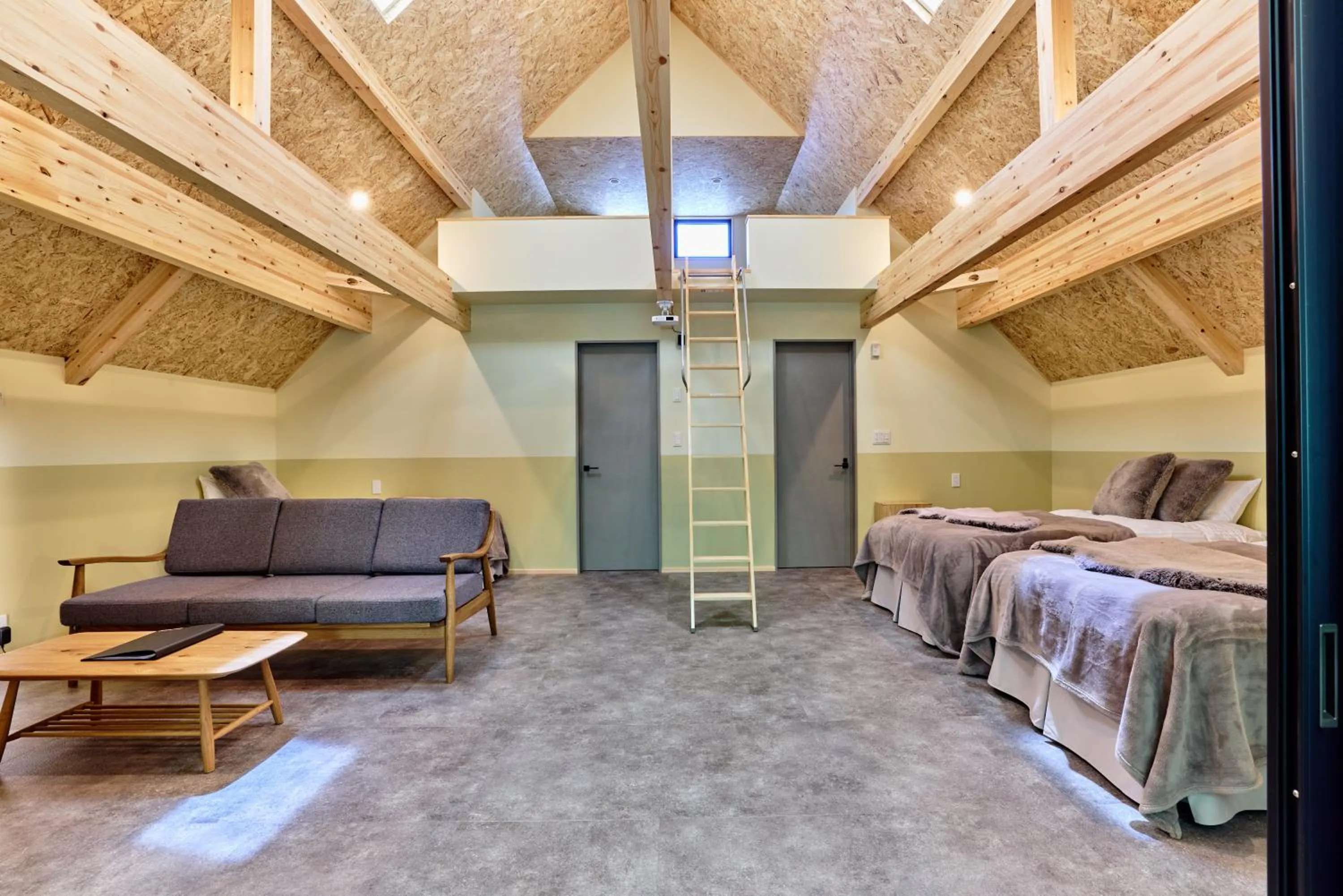 Bed in enico MtFuji Resort&Glamping