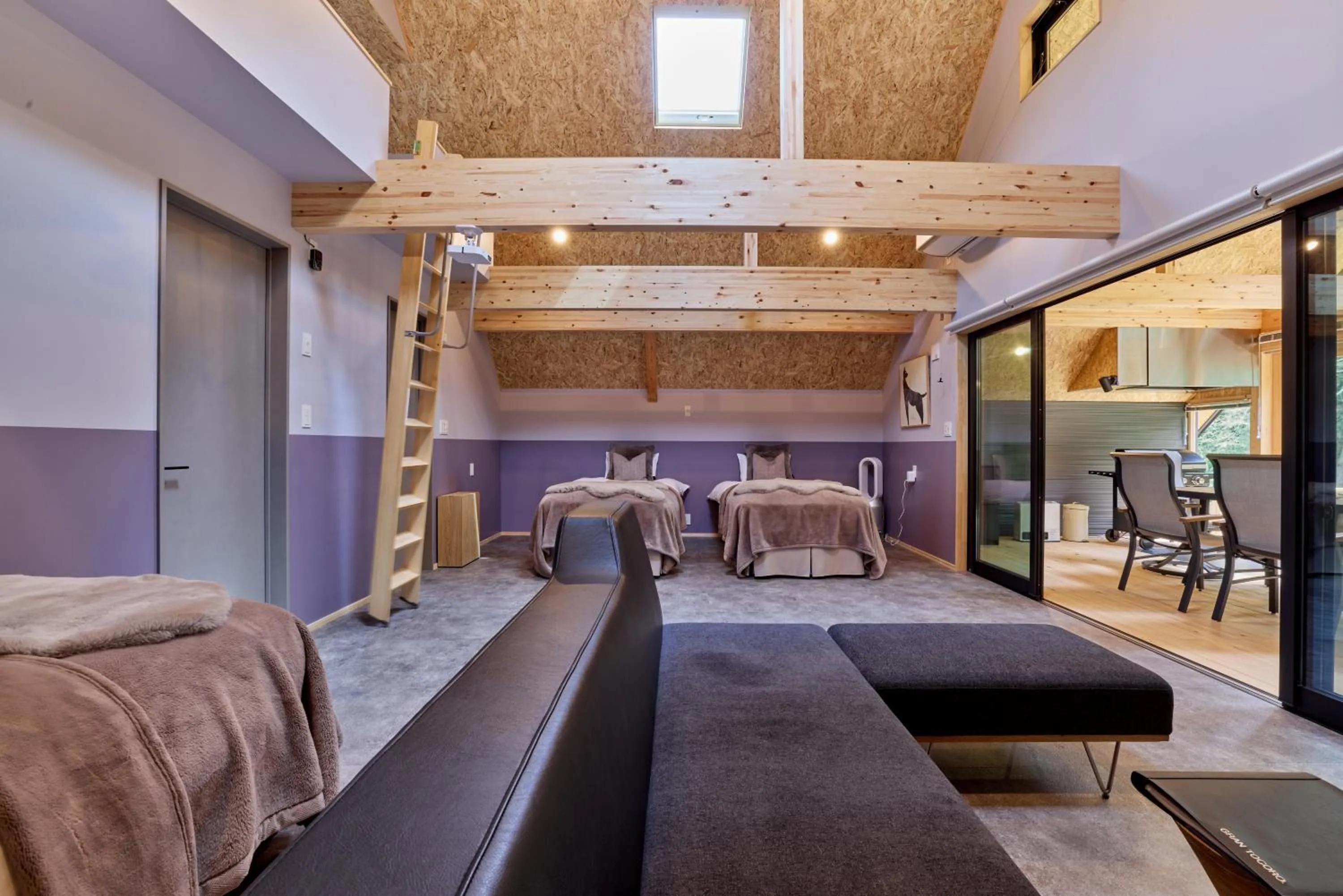 Bed in enico MtFuji Resort&Glamping