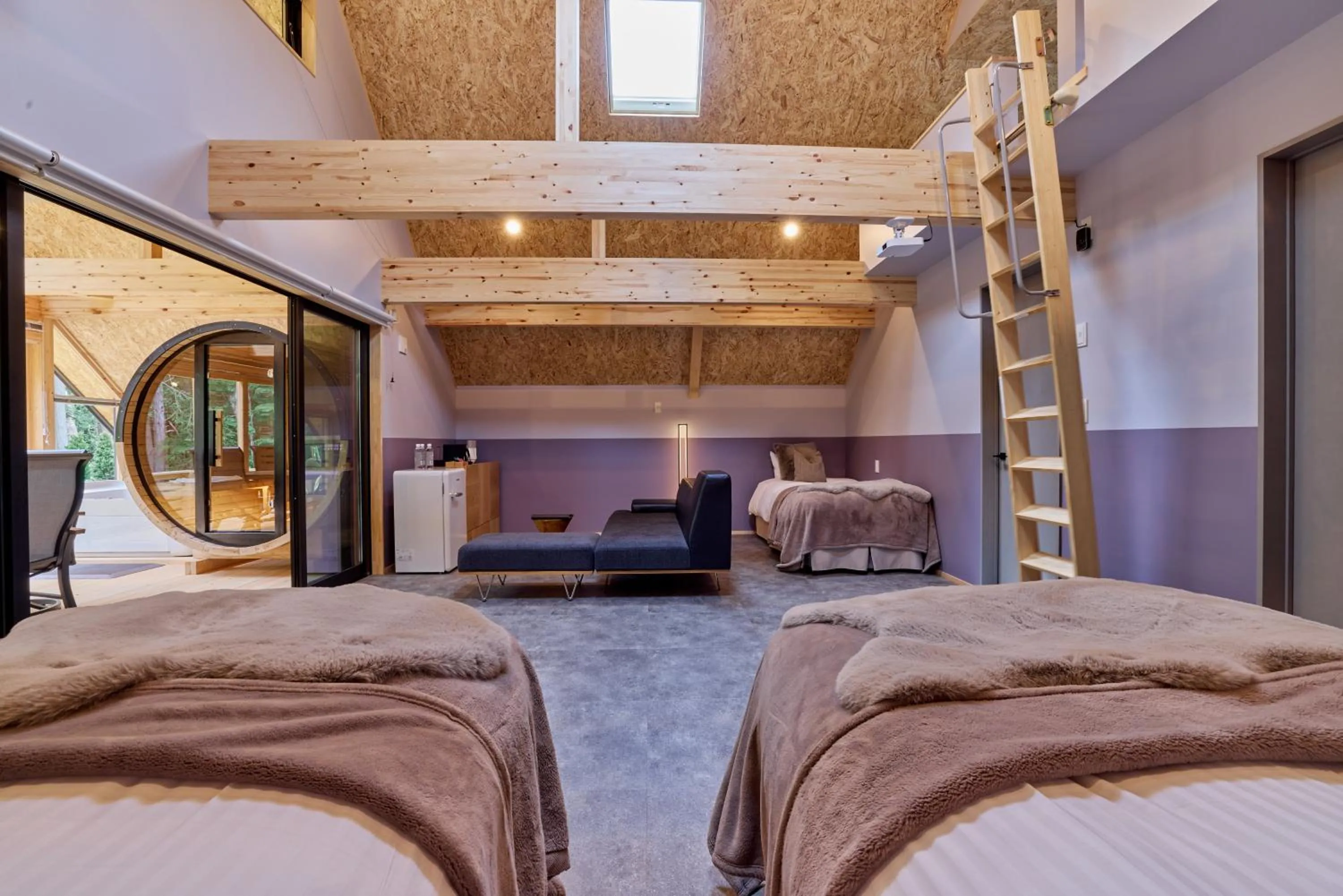 Bed in enico MtFuji Resort&Glamping