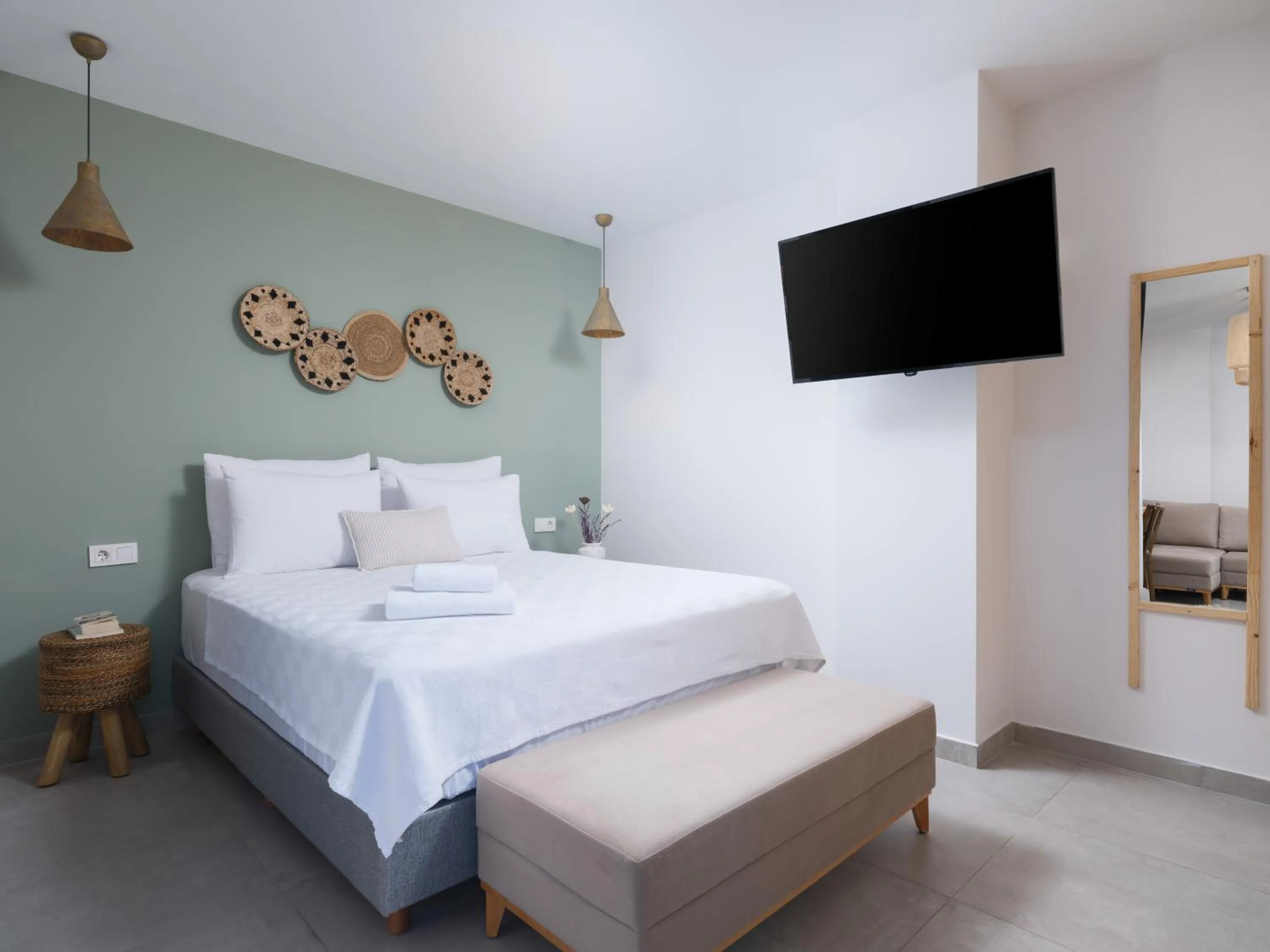 Bed in Cumbalıca Garden Hotel