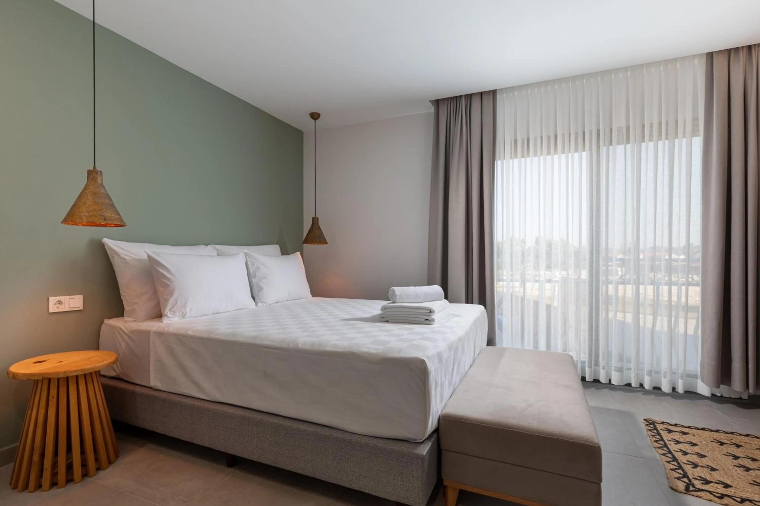 Bed in Cumbalıca Garden Hotel