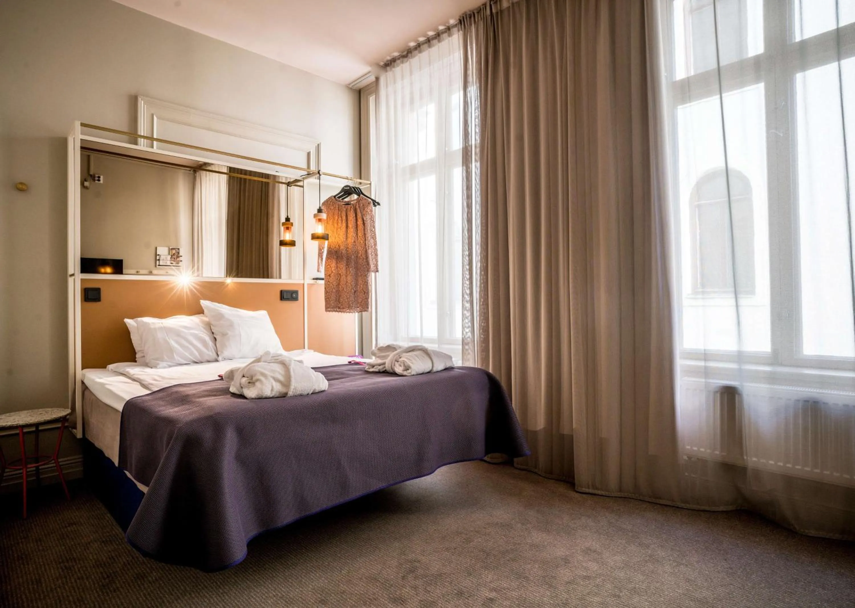 Bedroom, Bed in Scandic No 53