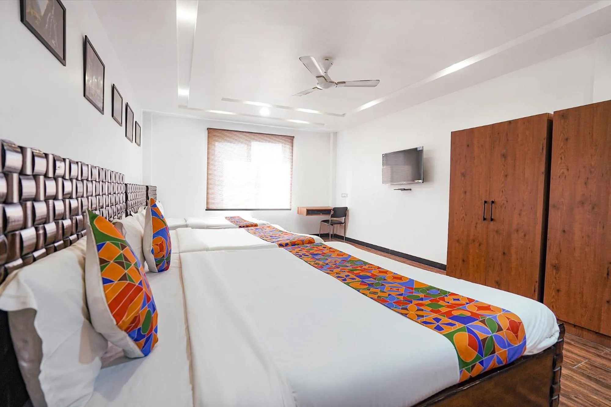 Bed in FabHotel Villa De Benares - Nr Tulsi Manas Mandir