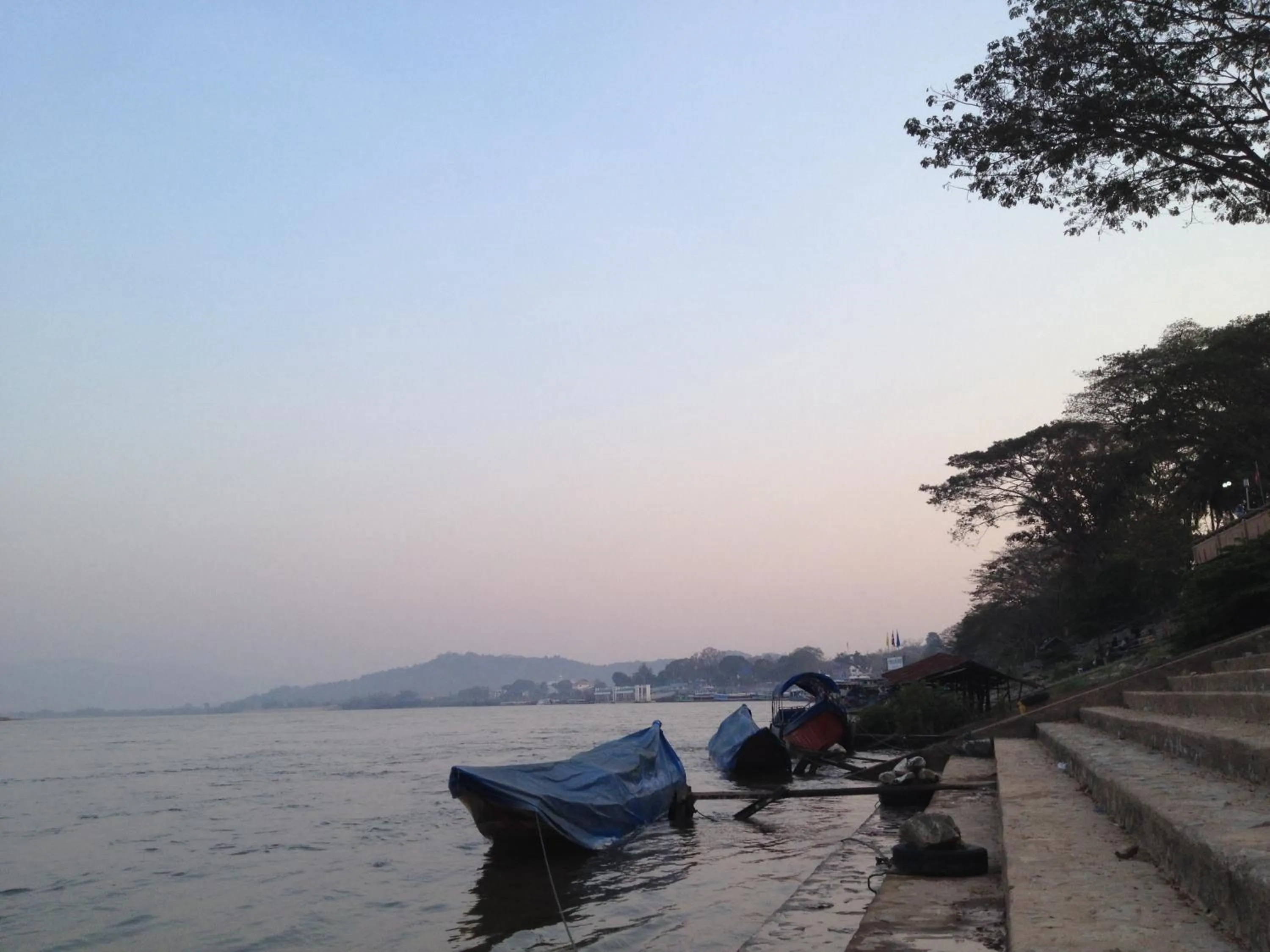Natural landscape in Pak Ping Rim Khong