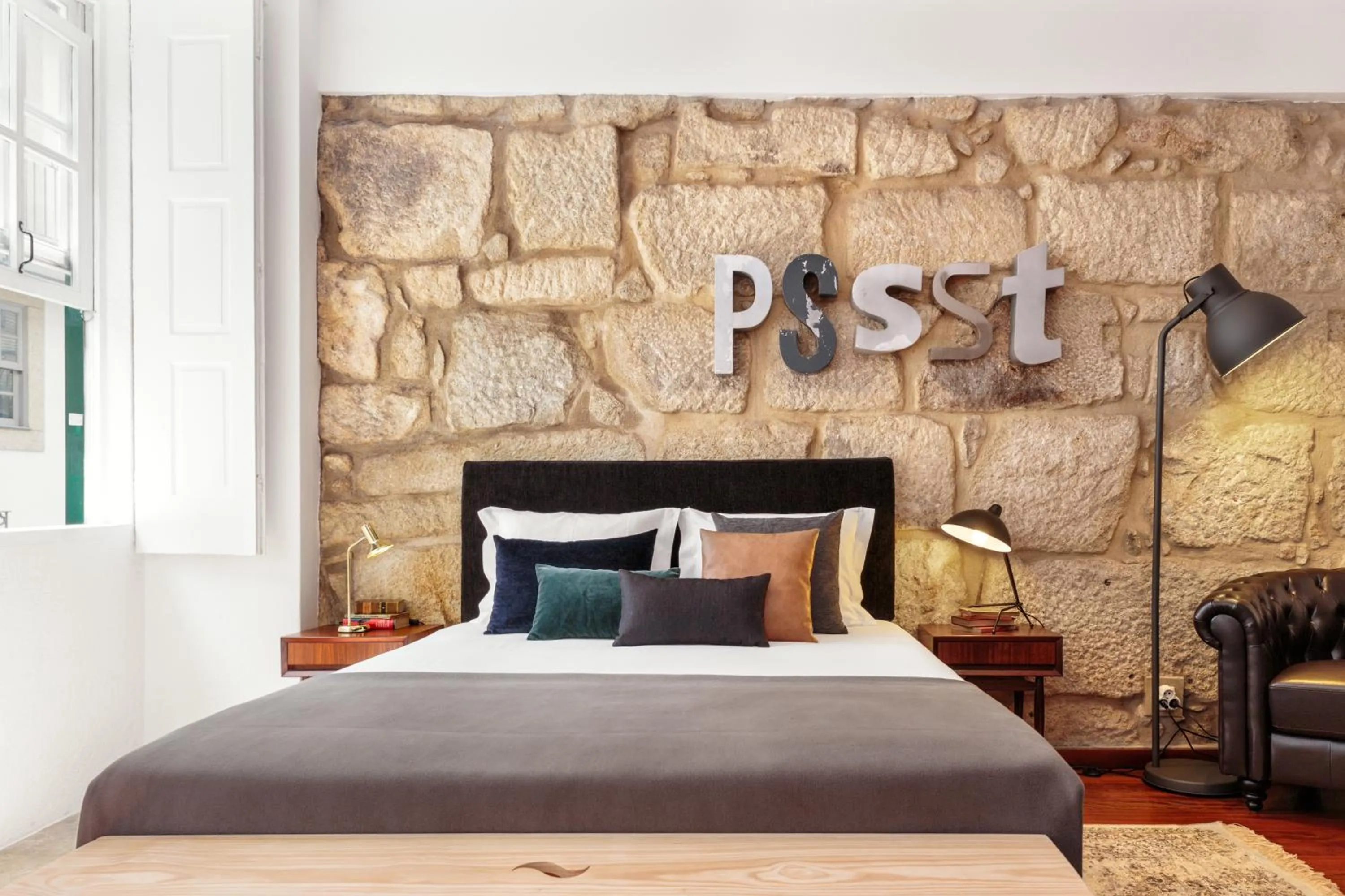 Bed in Oporto Chic & Cozy Studio Apartments
