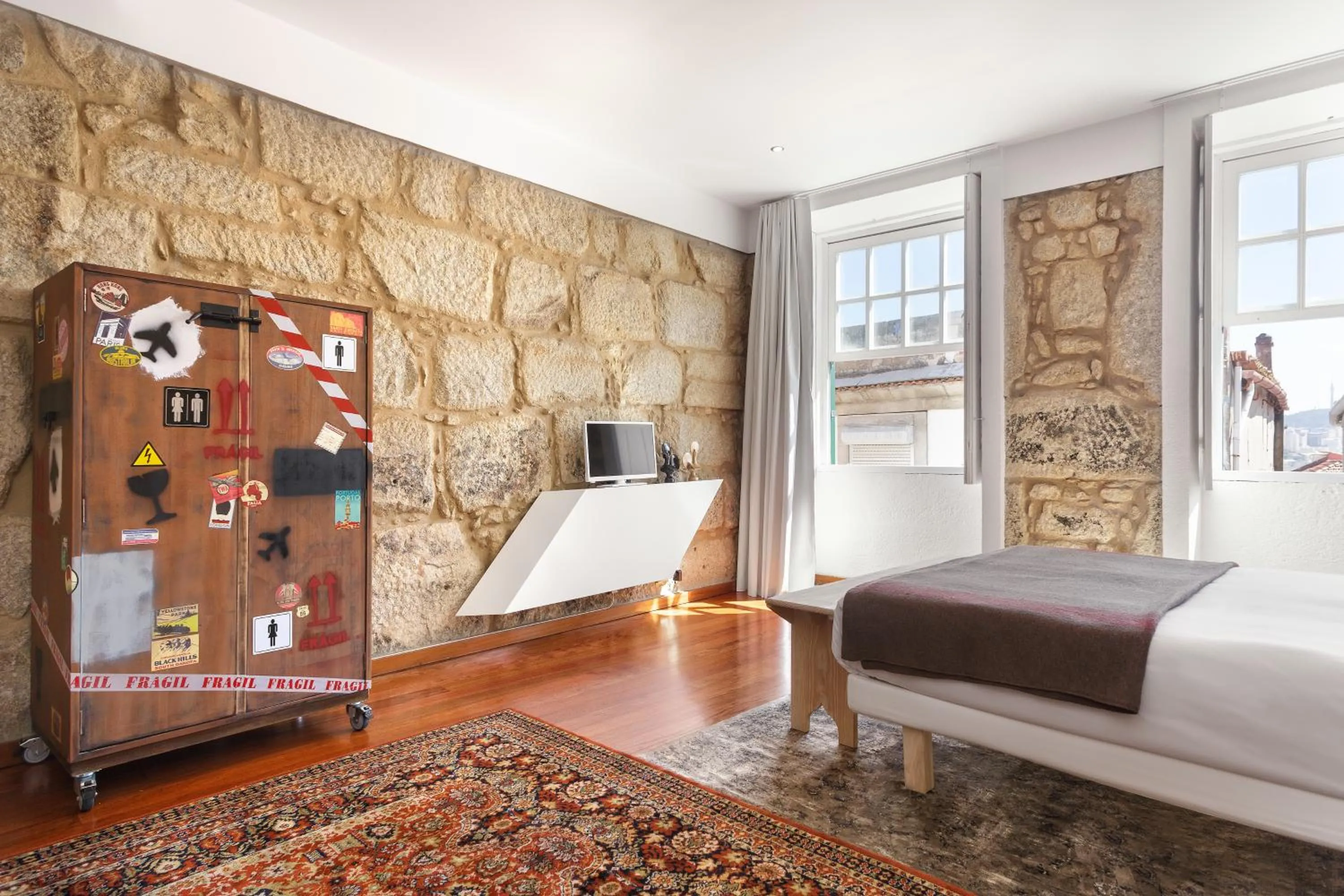 Bed in Oporto Chic & Cozy Studio Apartments