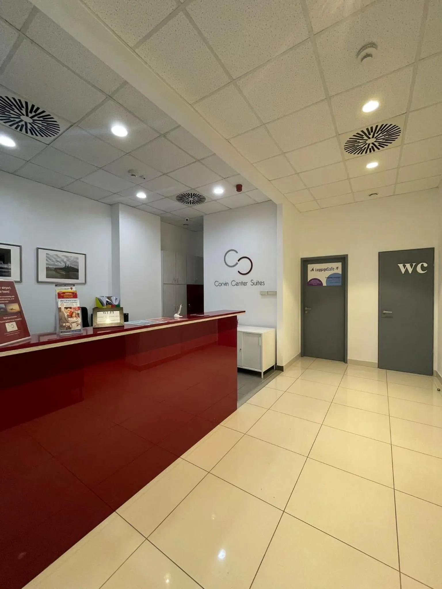 Lobby or reception in Corvin Center Suites