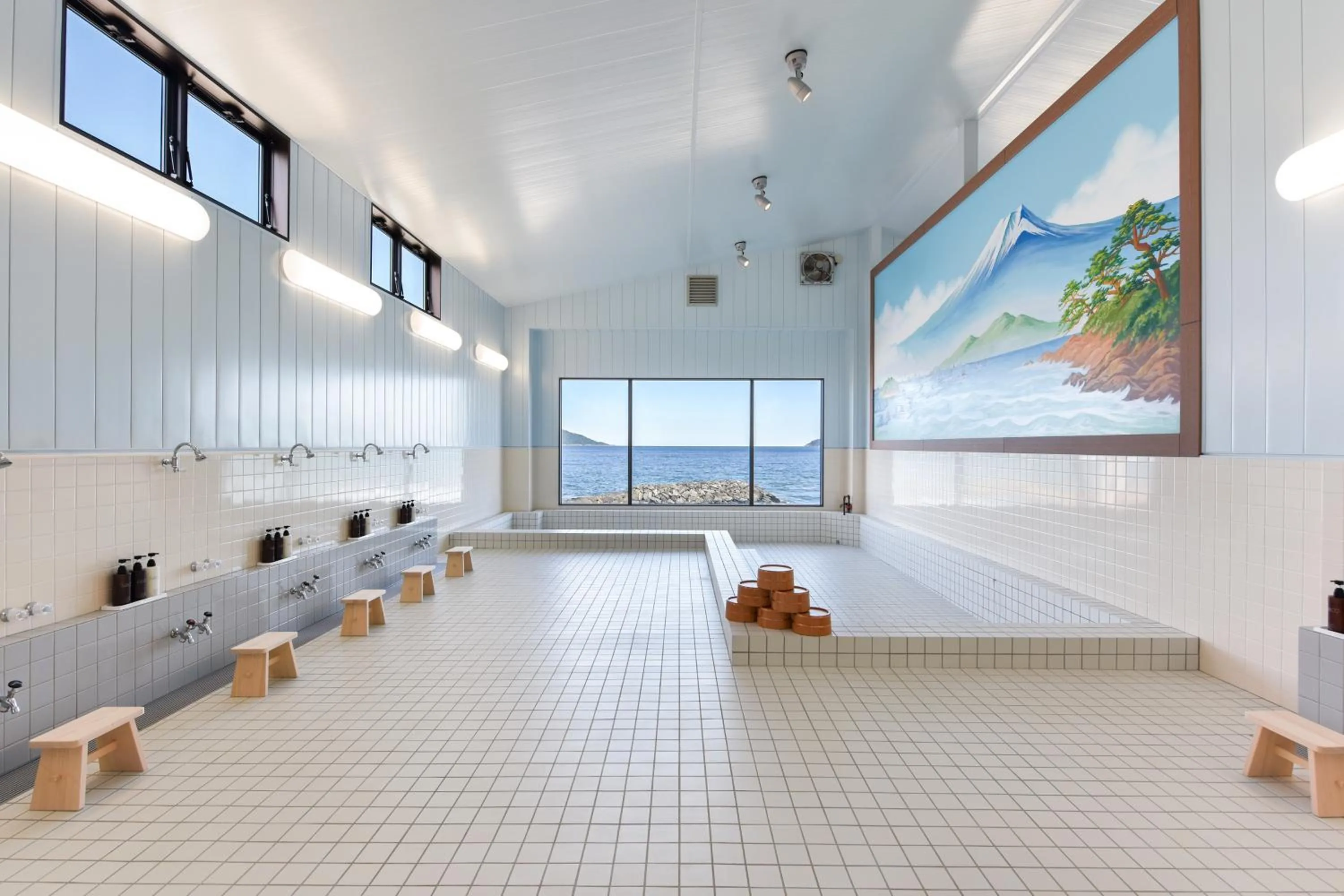 Public Bath in Genkai Ryokan