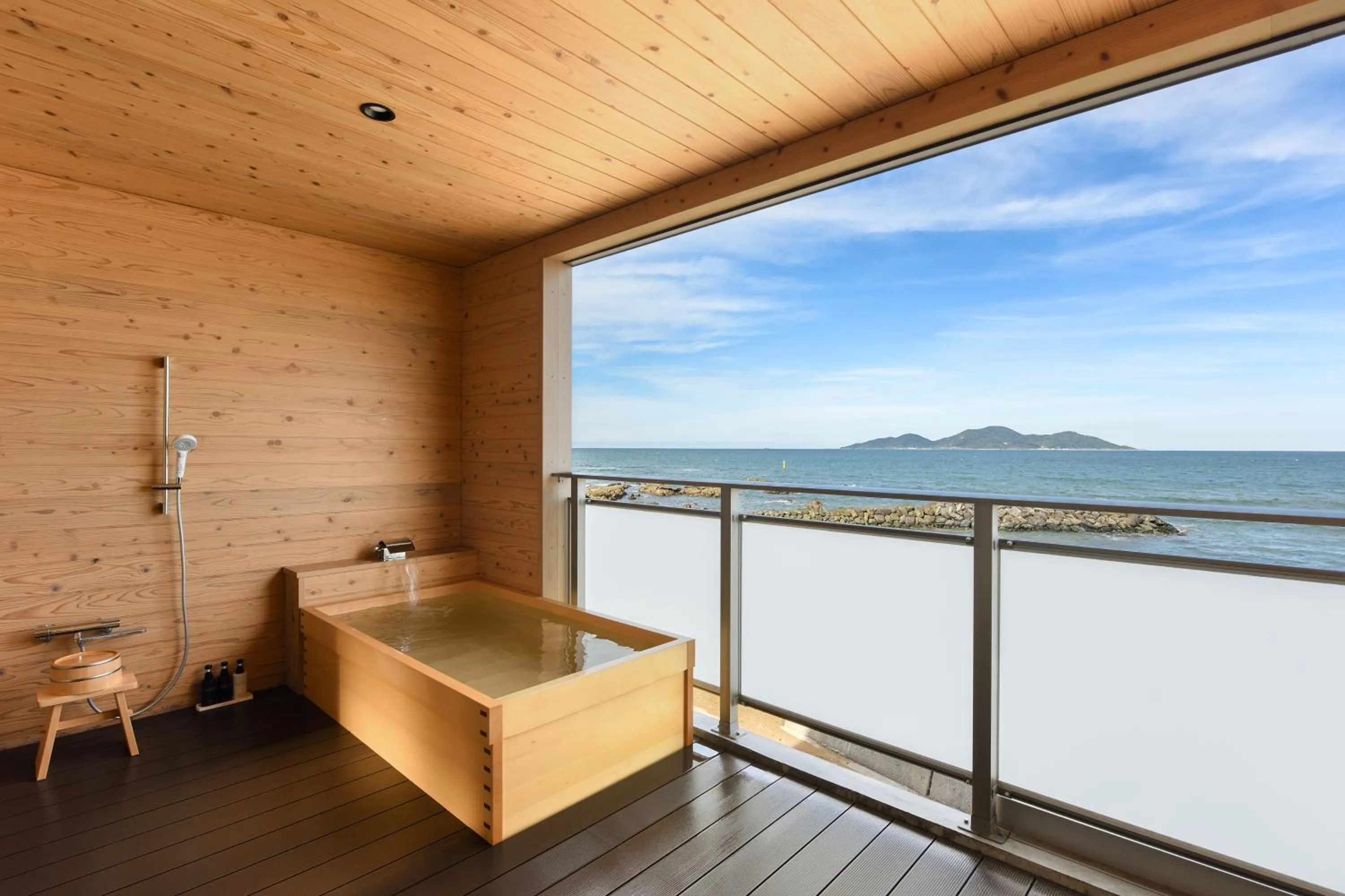 Open Air Bath in Genkai Ryokan