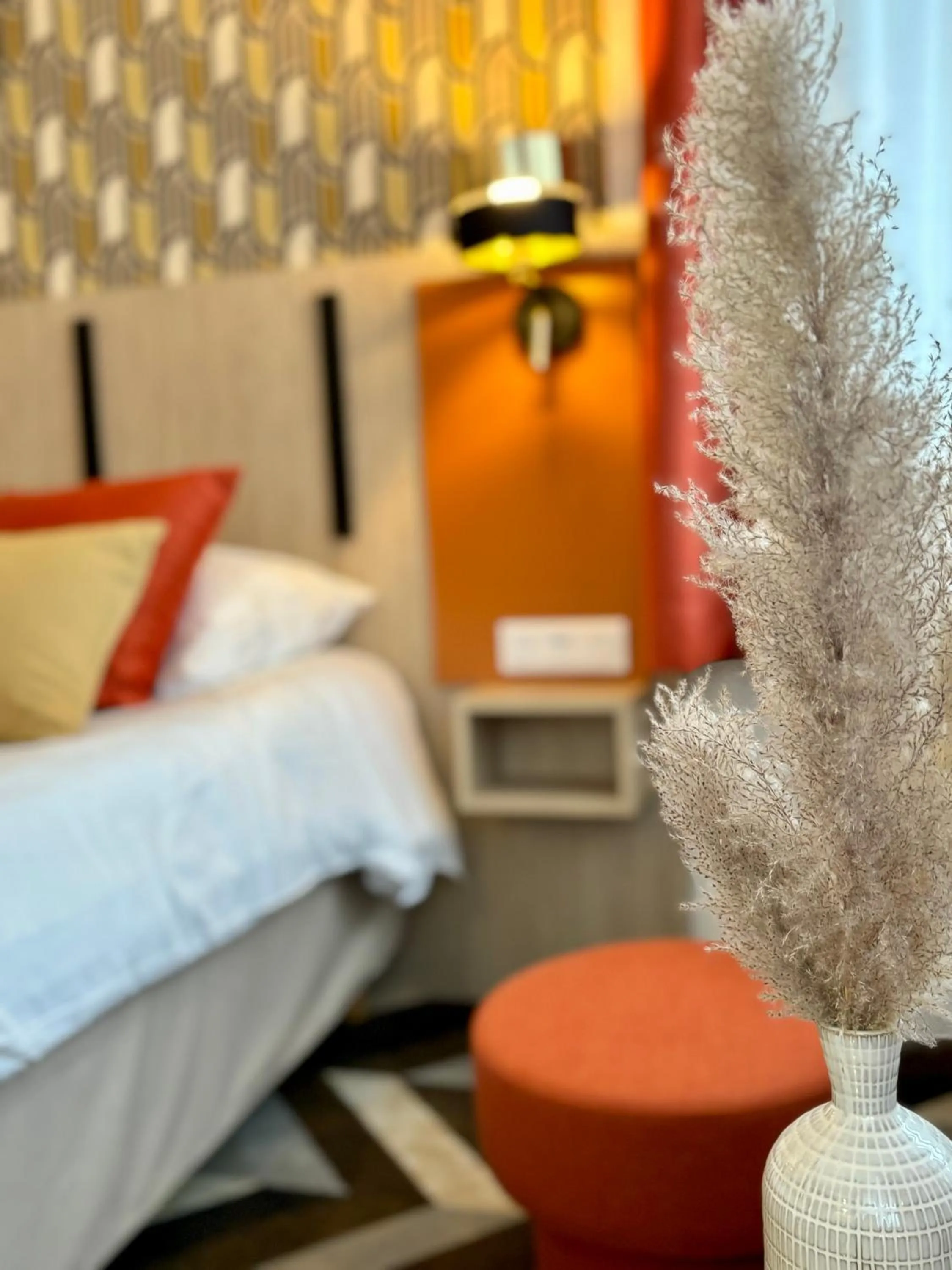 Decorative detail, Bed in Ambassadeur Hotel - Cherbourg Port de Plaisance