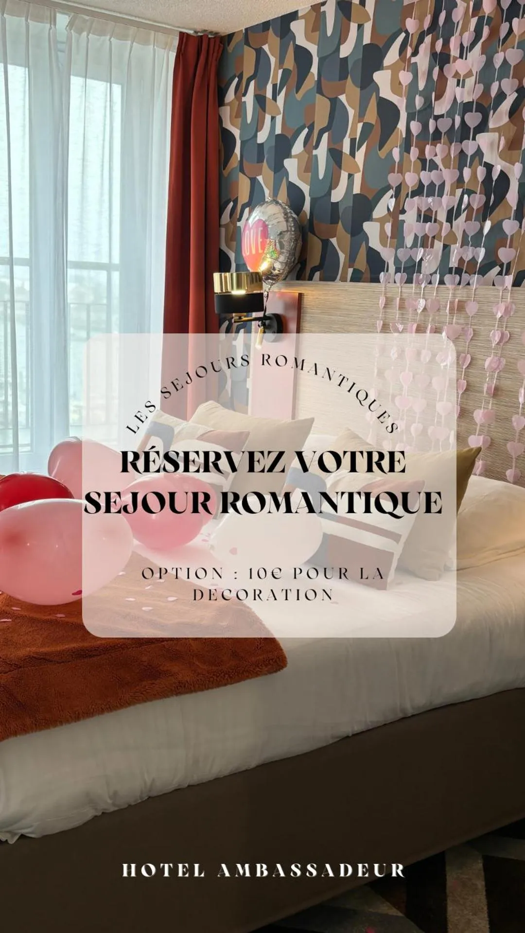 Decorative detail, Bed in Ambassadeur Hotel - Cherbourg Port de Plaisance