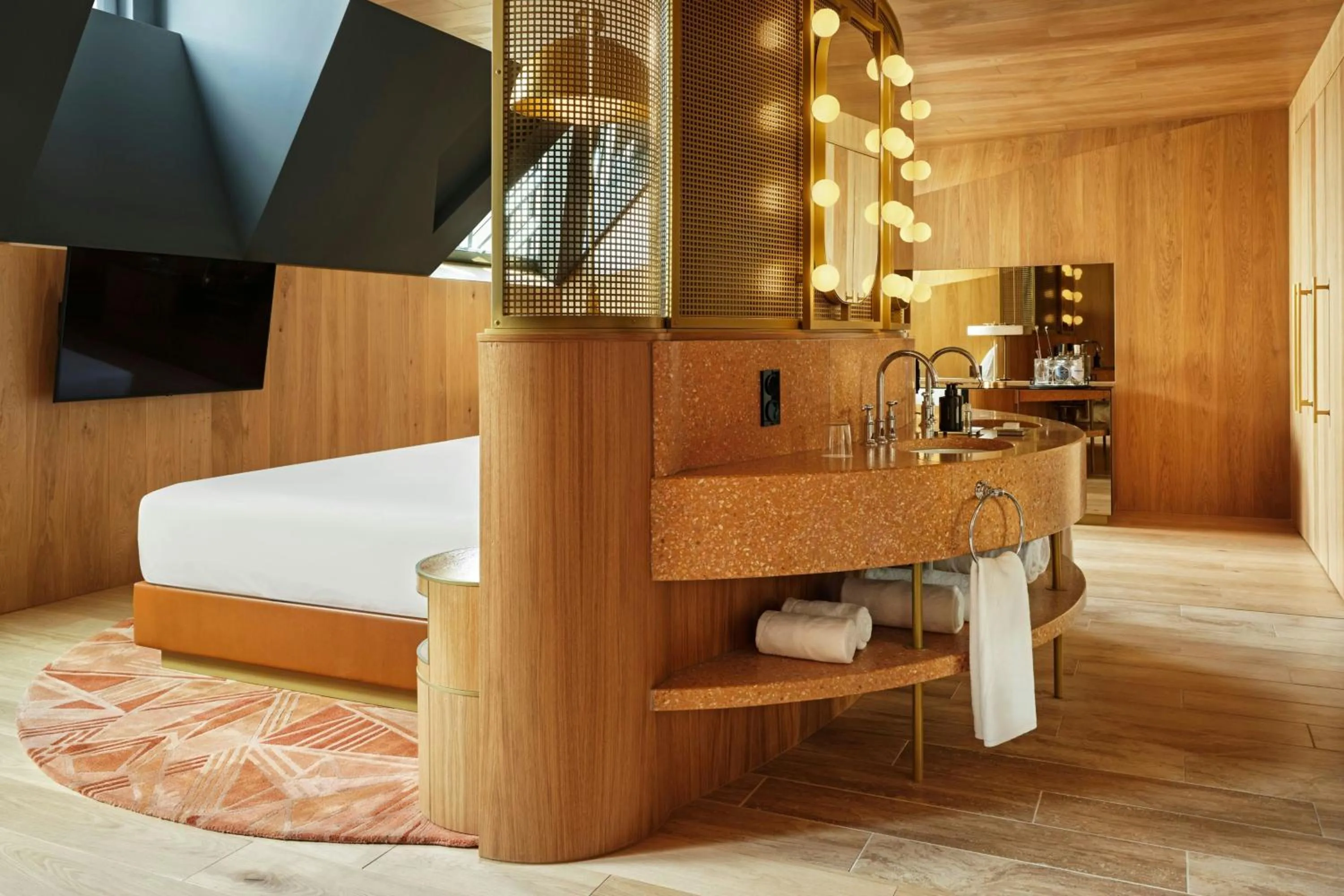 Photo of the whole room, Bed in W Budapest