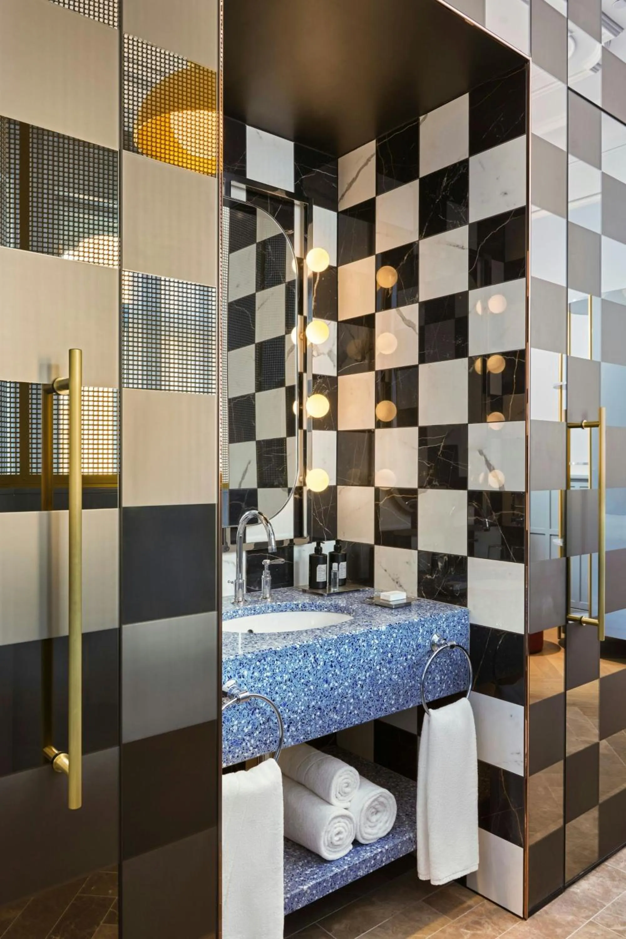 Bathroom, Bed in W Budapest