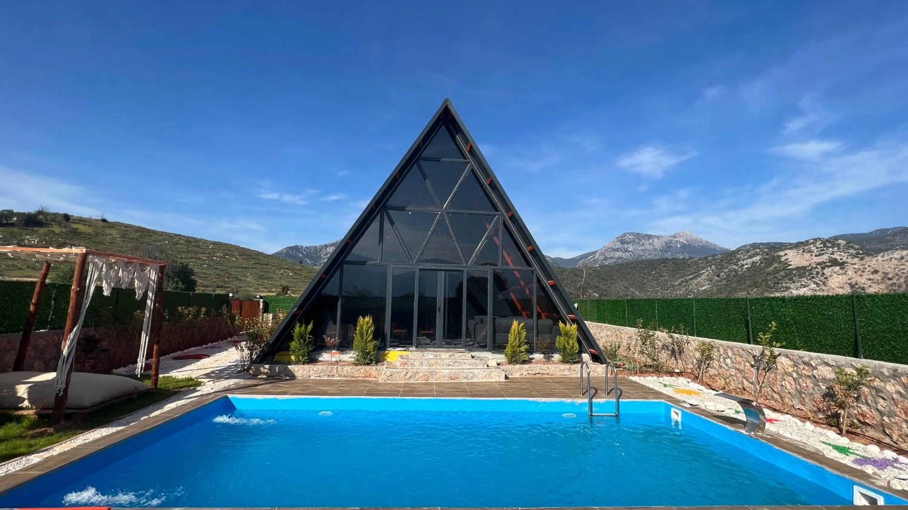 Swimming pool in villa hidden paradise garden