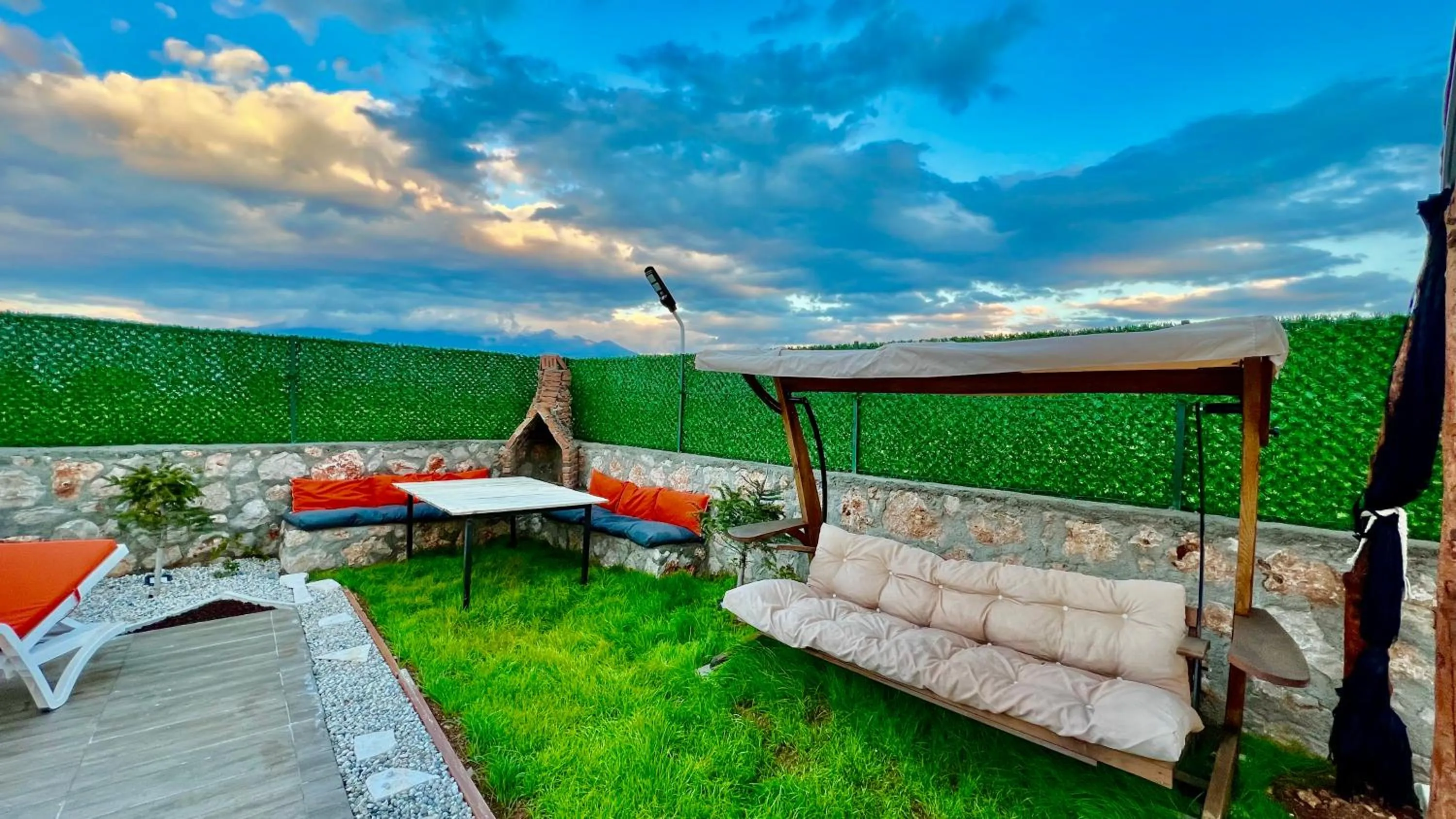 Patio in villa hidden paradise garden