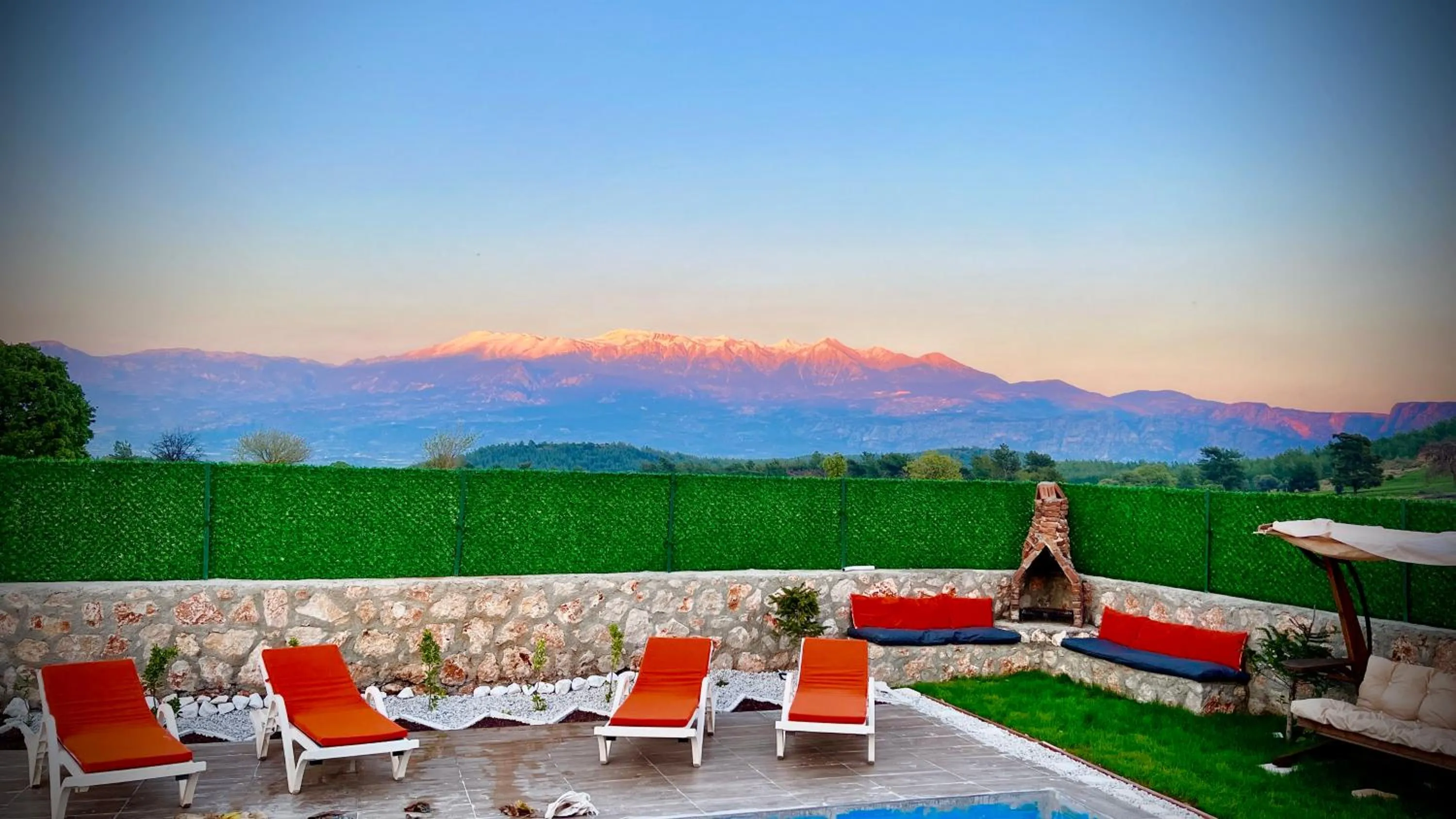 Natural landscape in villa hidden paradise garden