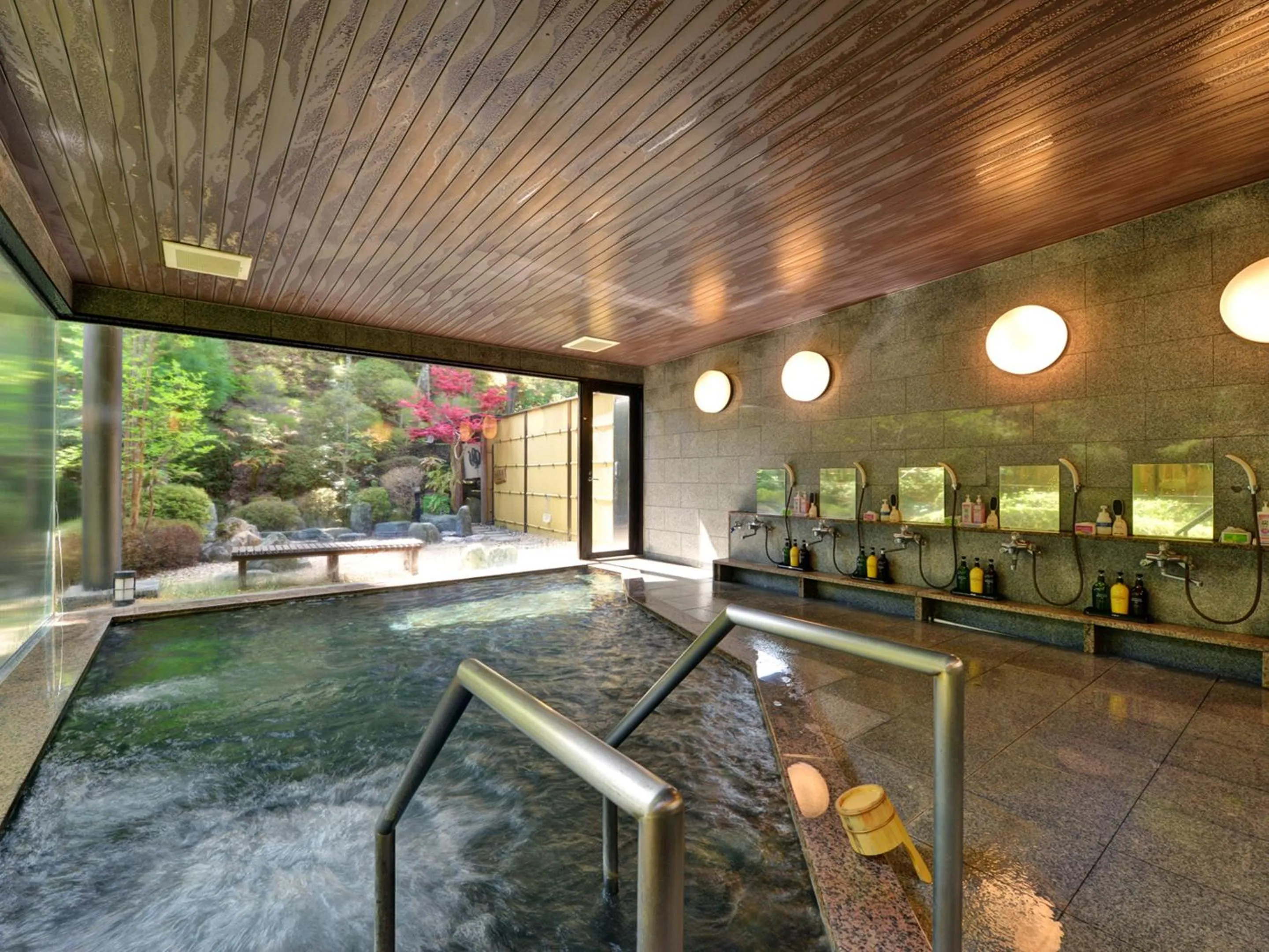 Hot Spring Bath in Fudouonsen Sawaya